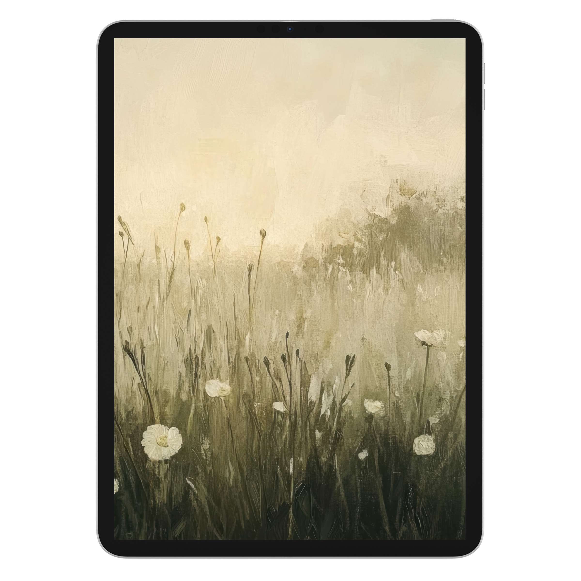 Calm your senses with this spring iPad wallpaper digital download featuring soft floral textures, ideal for tablet background art