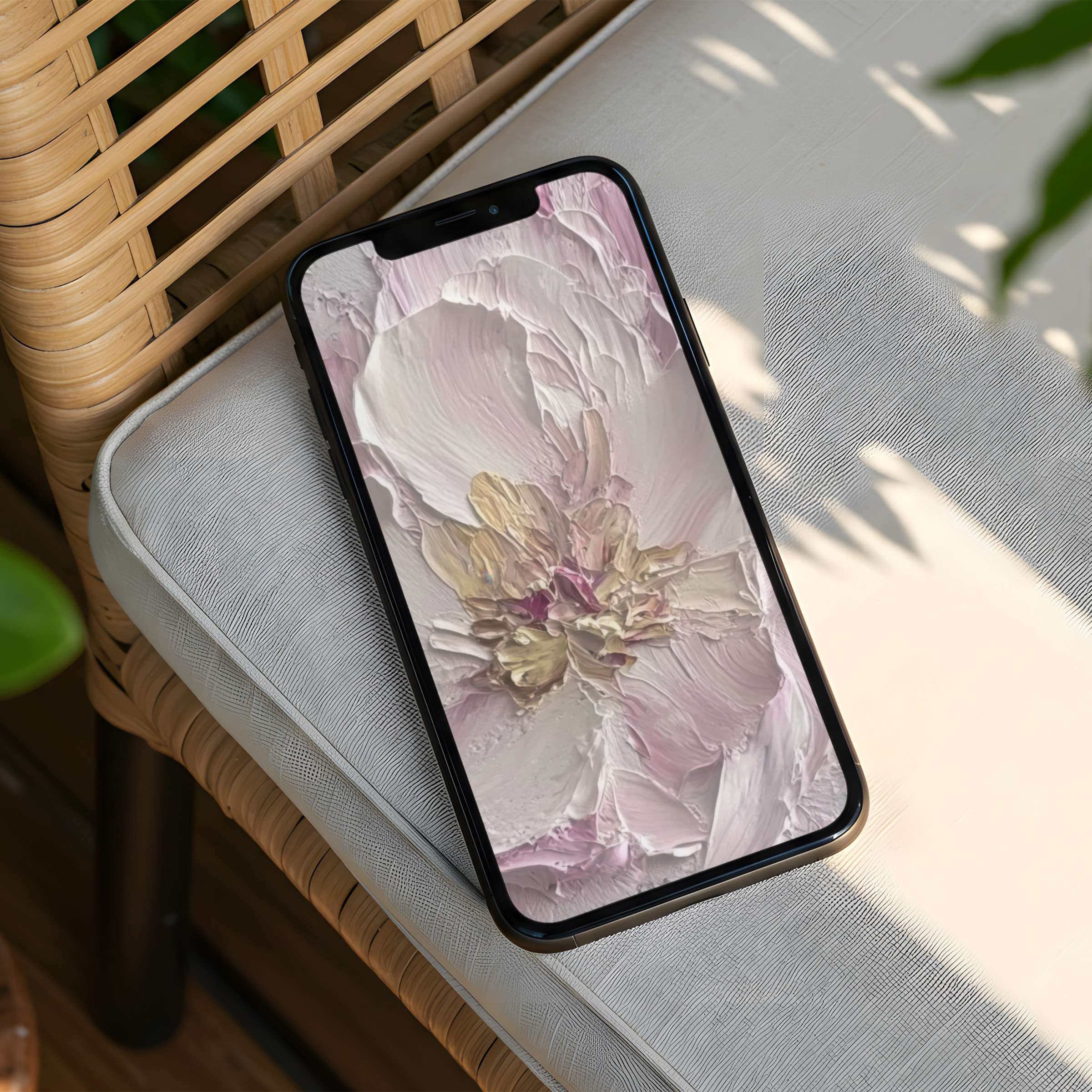 Elegant floral texture iPhone background offers calm inspiration for your phone instant download fits Android too creating mindfulness