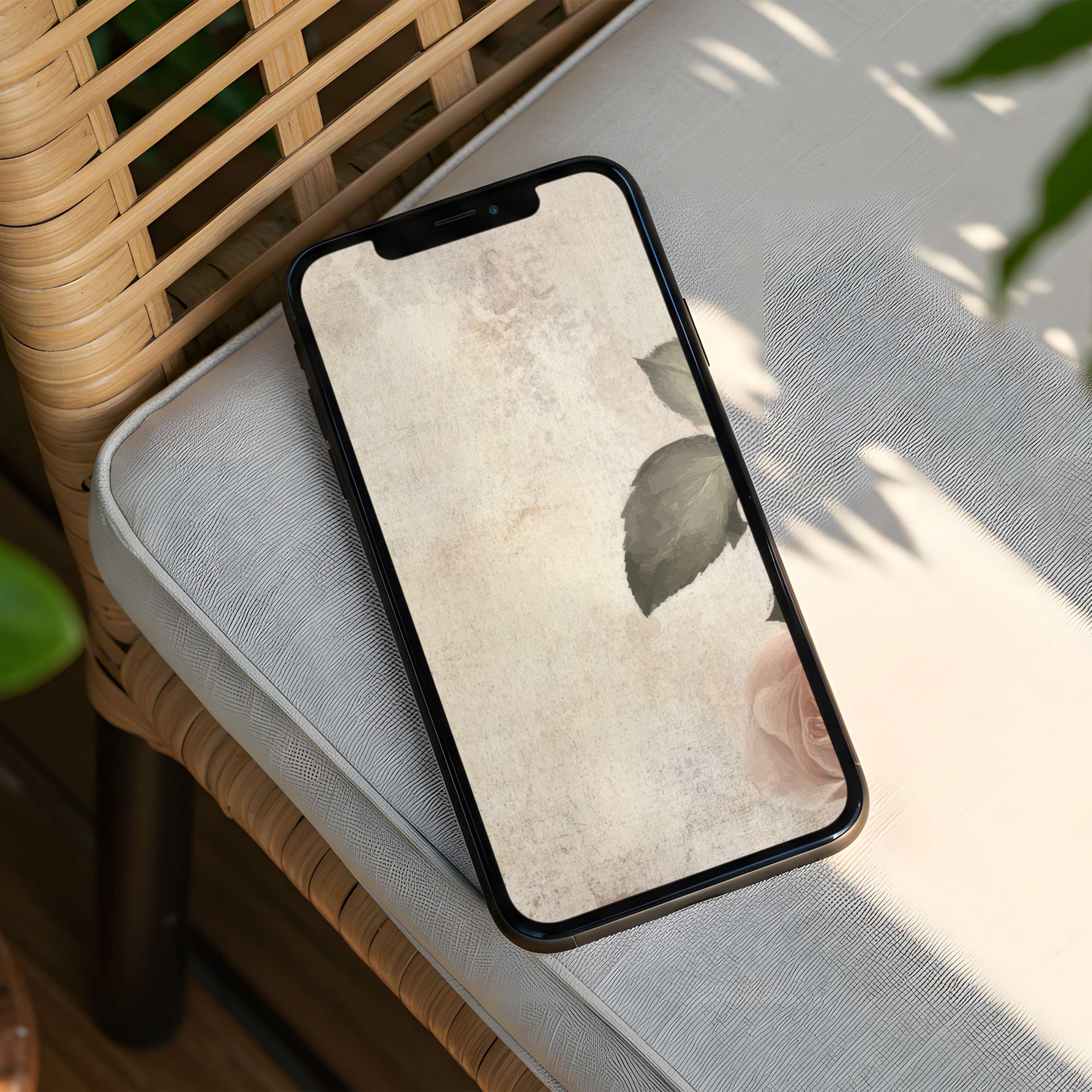 Inspire elegance with this serene floral iPhone background for instant download; perfect for calming your phone’s aesthetic