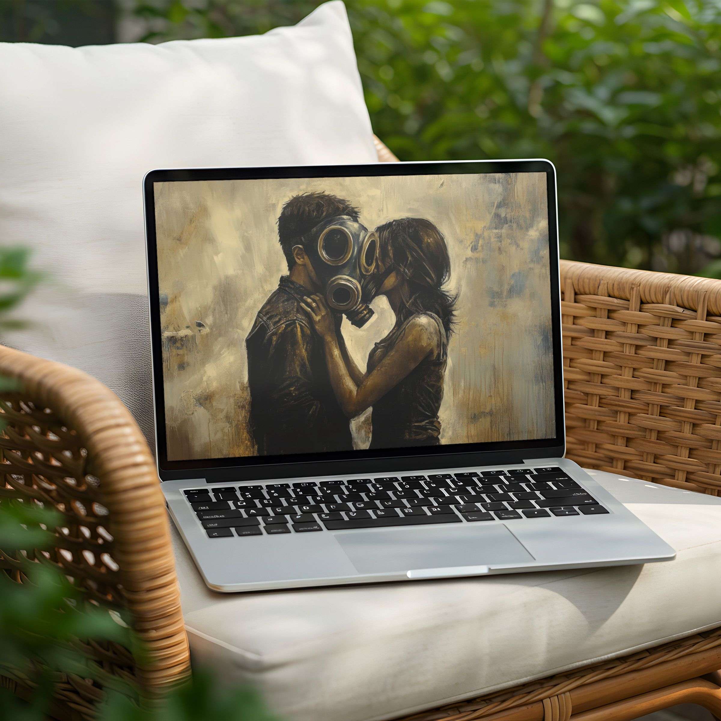 Romantic digital art desktop background for instant download on PC and Laptop adds calm, inspiration, and elegance to your space