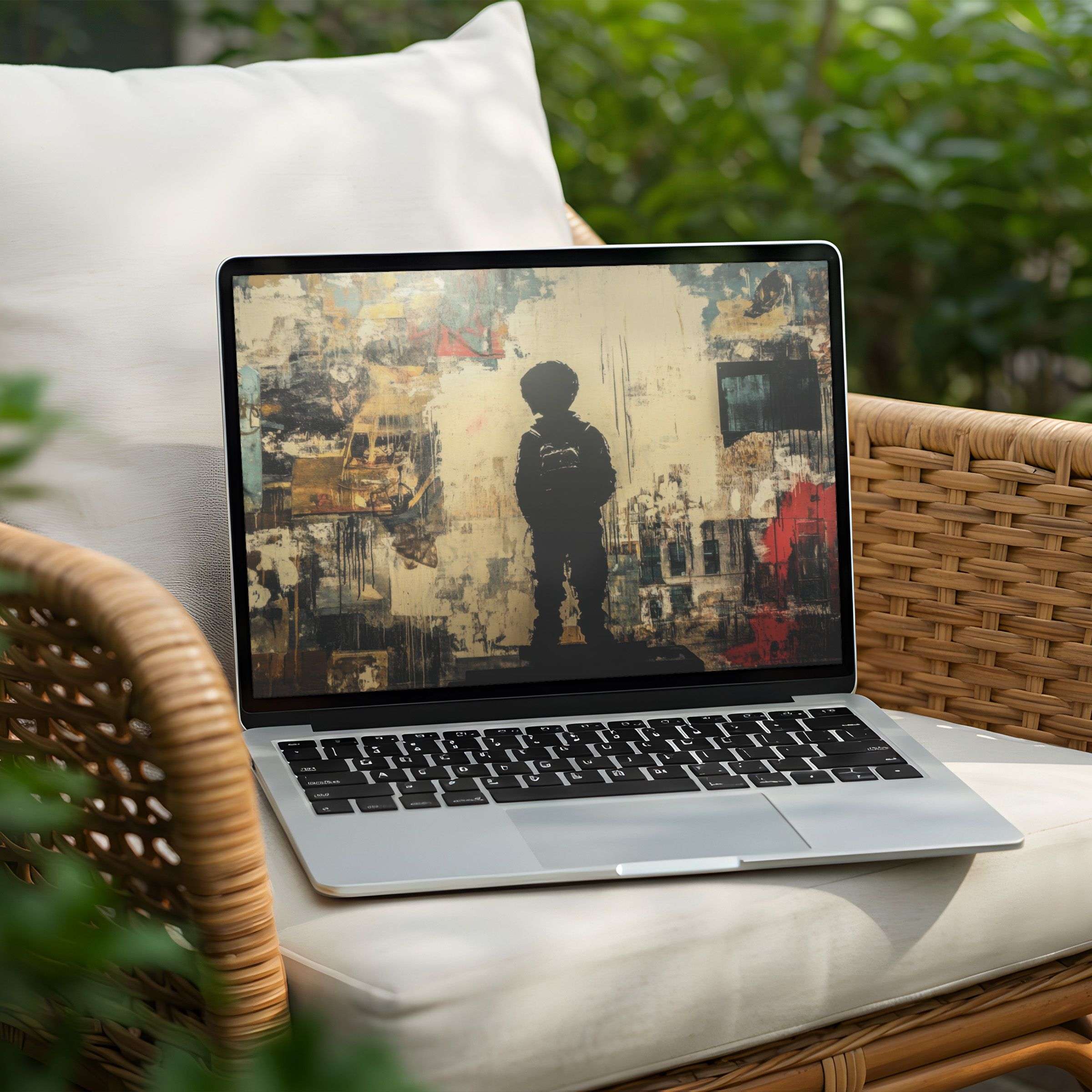 Elegant digital art, perfect desktop background for your Laptop or PC, available as an instant download, exuding calm and inspiration