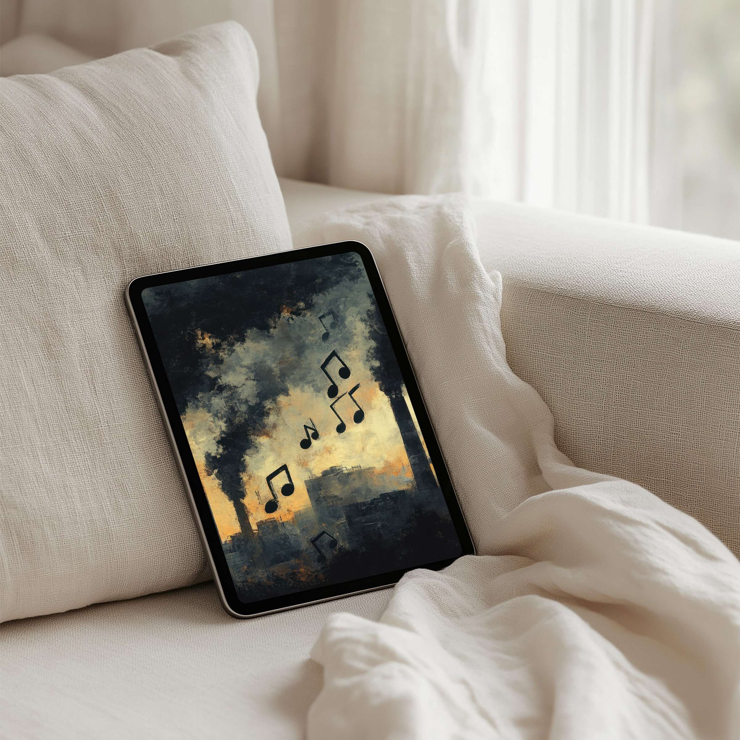 Elegant iPad background with calming soft textures for instant download fits perfectly on Samsung and Android tablets inspiring mindfulness
