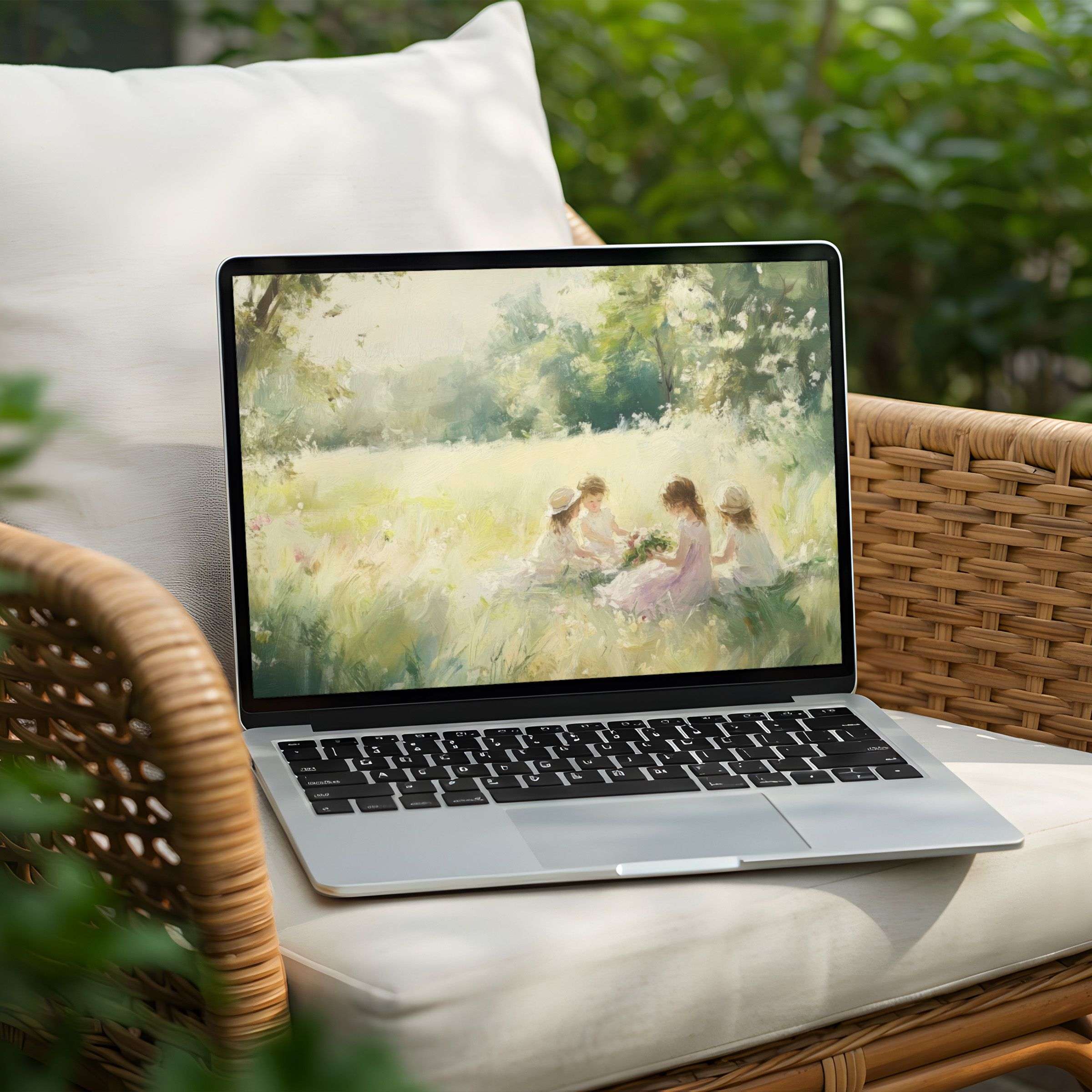 Elegant desktop background art for instant download on PC or Laptop, evoking calm and inspiration with soft pastels