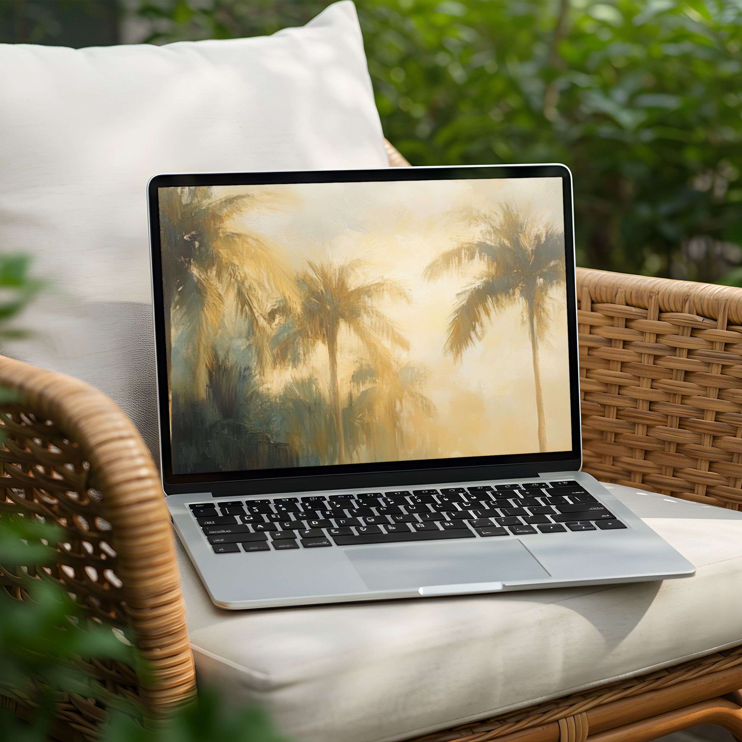 Inspire calm elegance with this instant download palm tree desktop background for PC or Laptop soothing your digital space