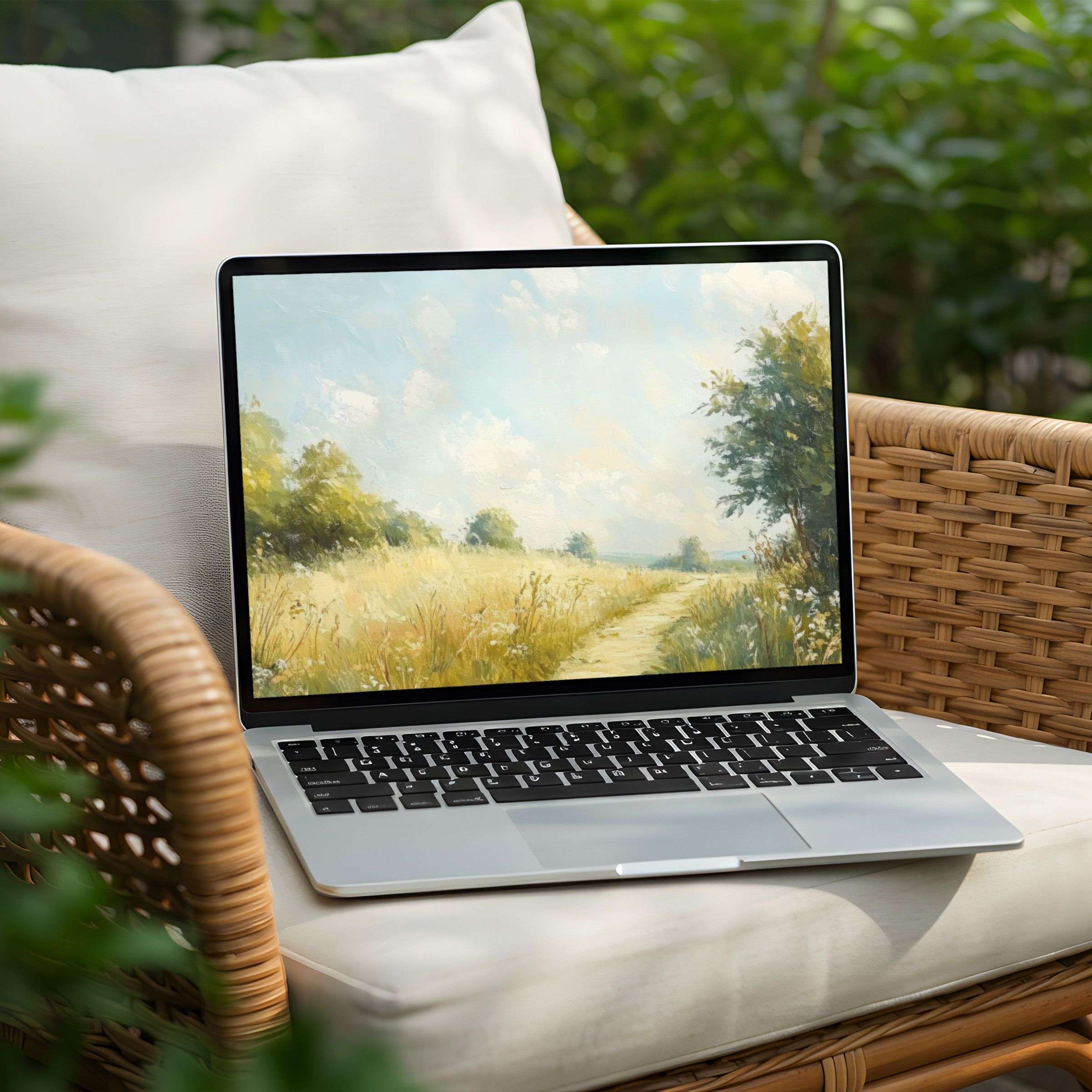 Inspire serenity with this landscape desktop background for PC or Laptop; instant download for mindful elegance and calm vibes