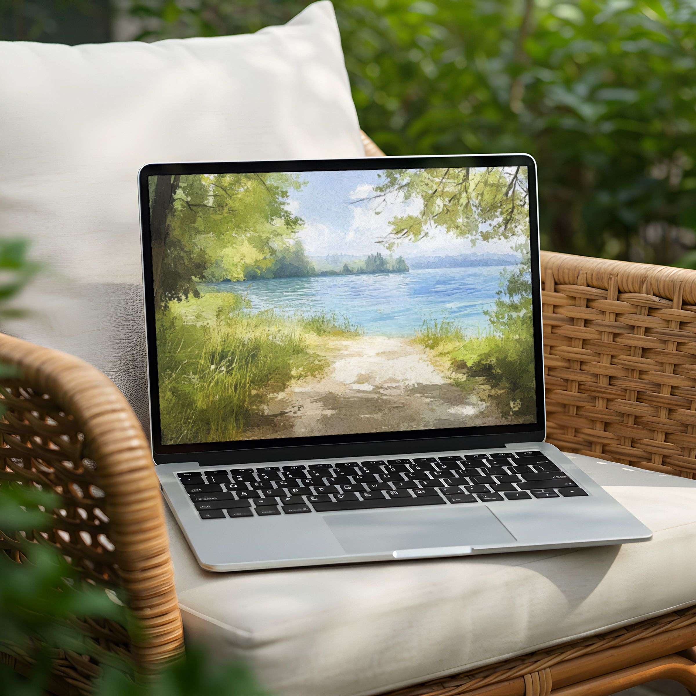 Serene nature desktop background for instant download on PC or Laptop creating a tranquil, inspiring workspace atmosphere