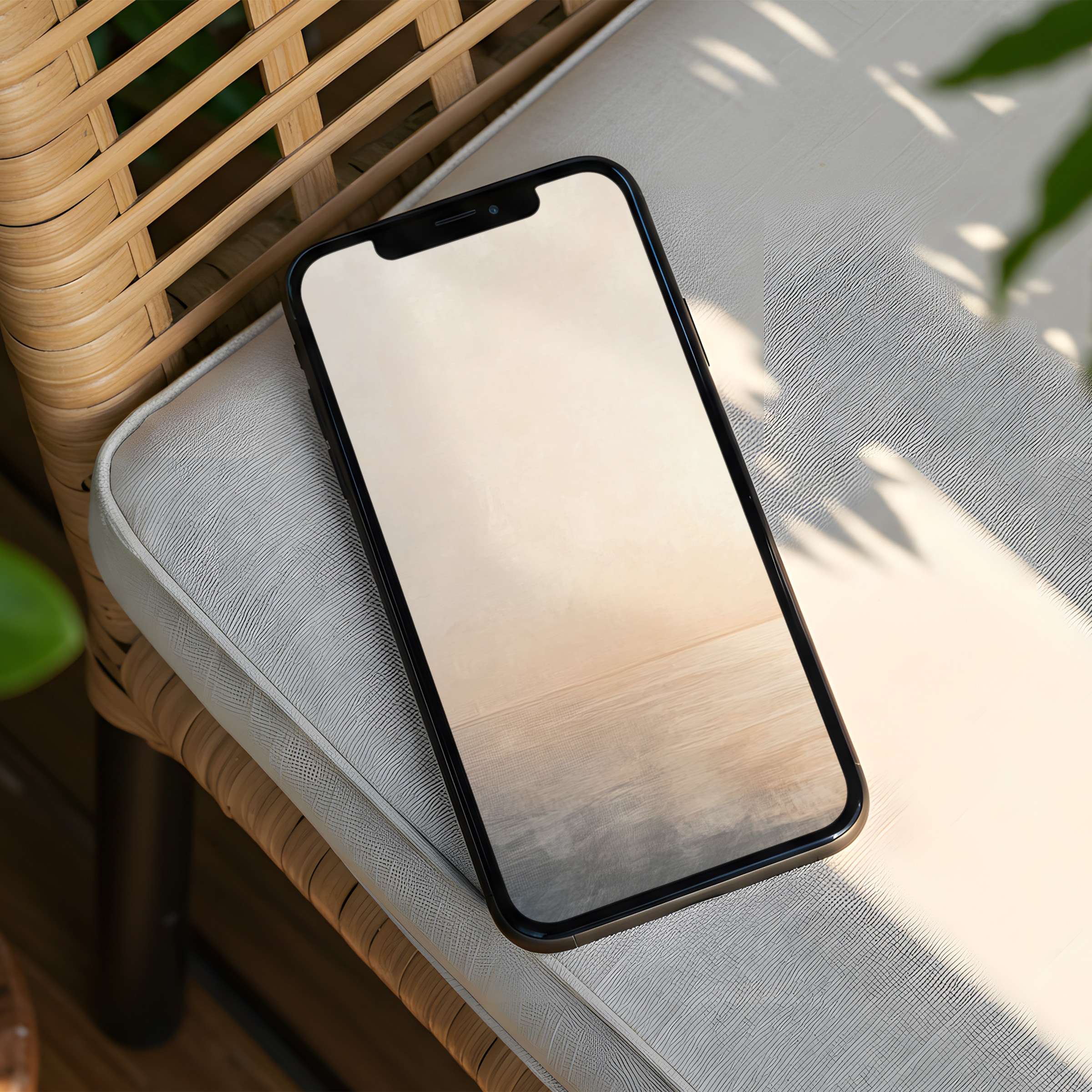 Mindful iPhone background featuring a serene, soft-hued abstract landscape available for instant download on your phone