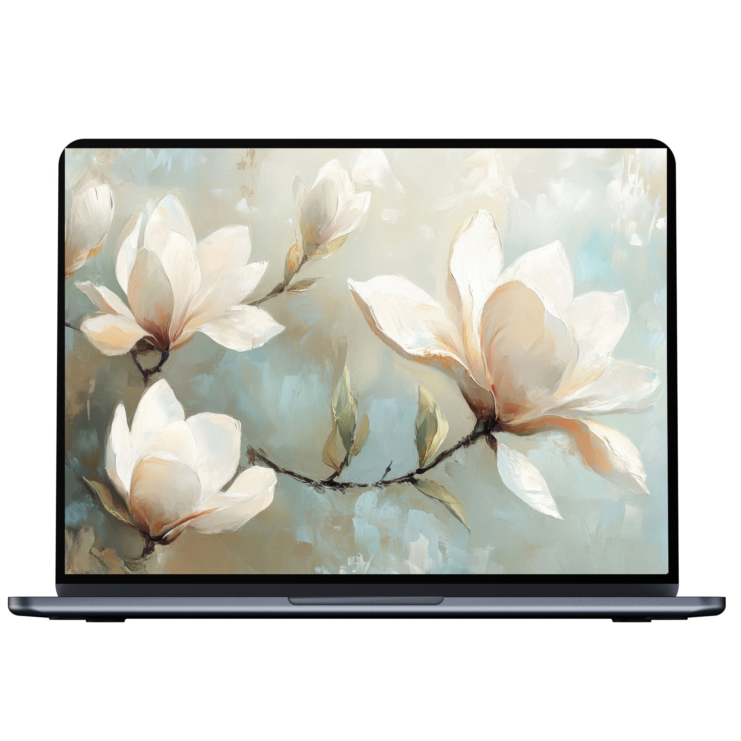 Elegant tree desktop wallpaper in soft pastels inspires calm, ideal for digital download on PC, laptop, or Mac backgrounds