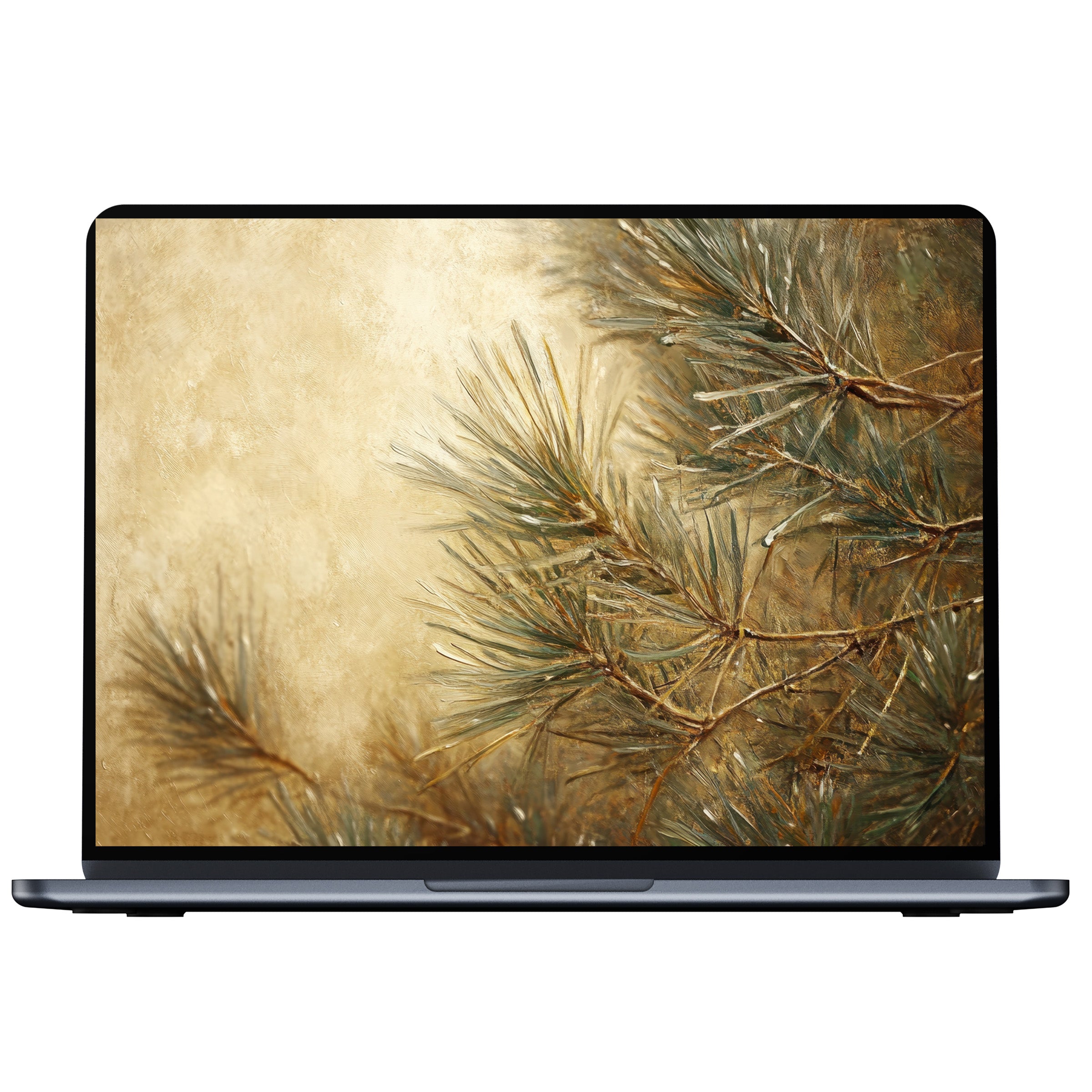 Elegant tree desktop wallpaper in soft earthy tones for PC, laptop or Mac digital download inspiring calm and mindfulness