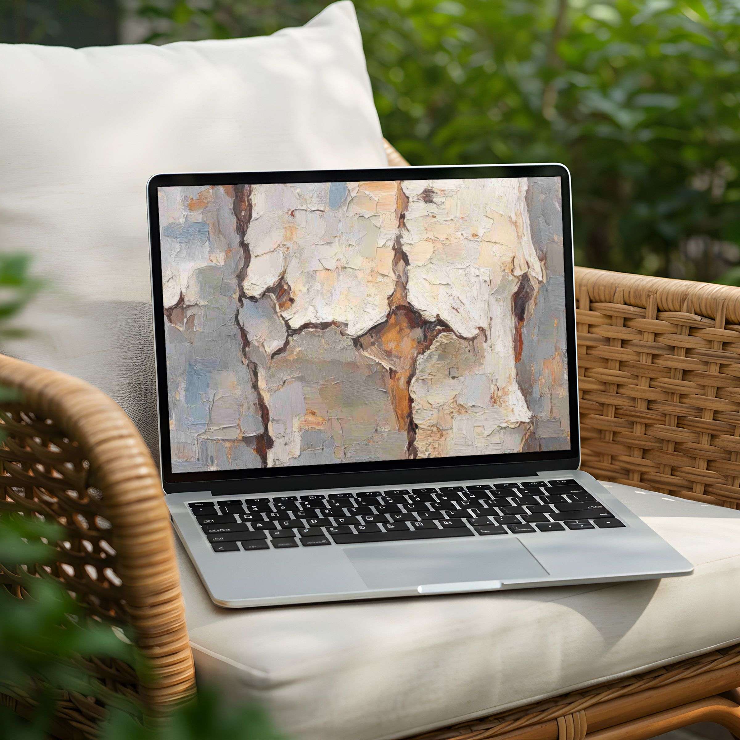 Elegant desktop background for instant download on PC or Laptop inspiring calm and mindfulness with textured art design