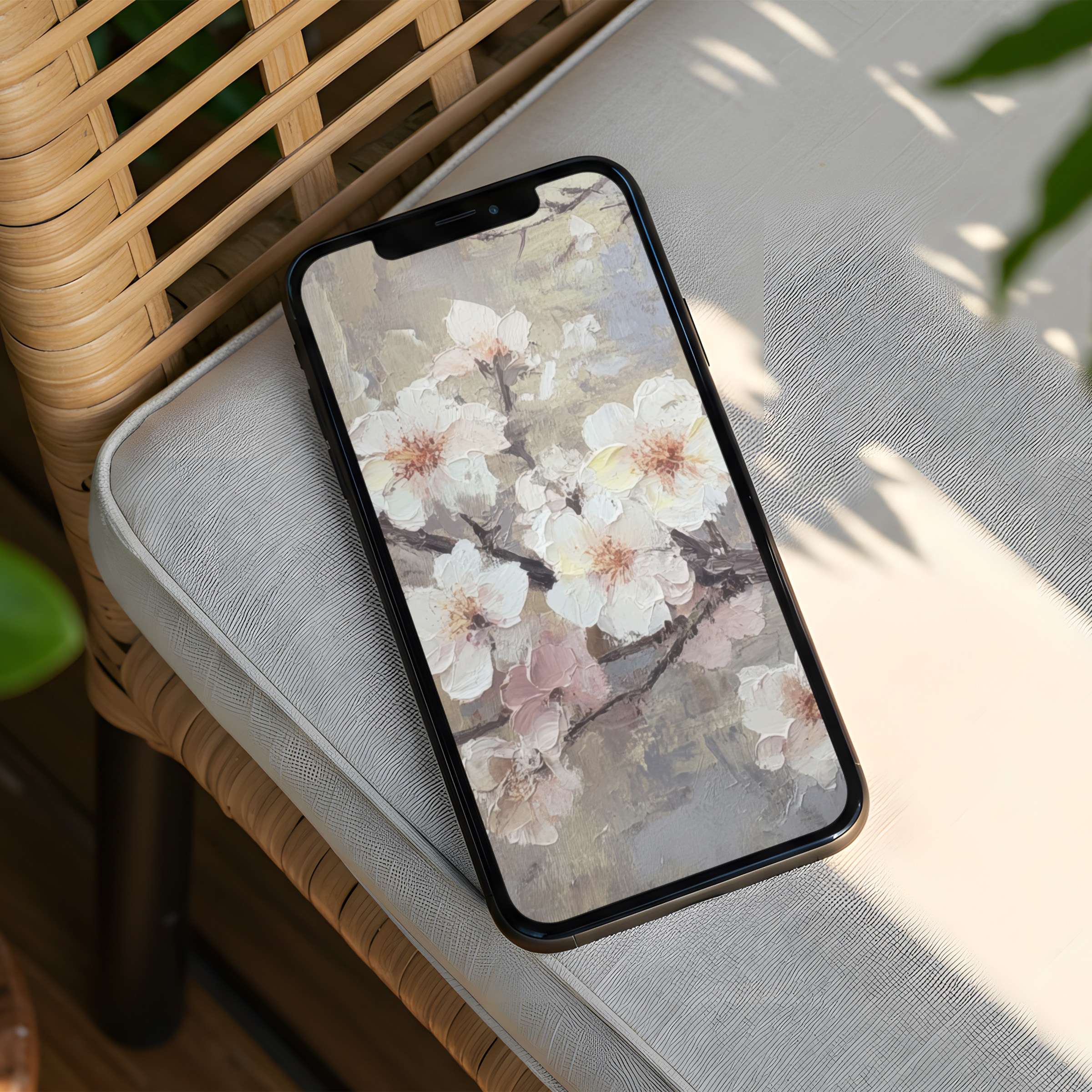 Elegant floral iPhone background offers serene inspiration with instant download for any phone enveloping calm and mindfulness