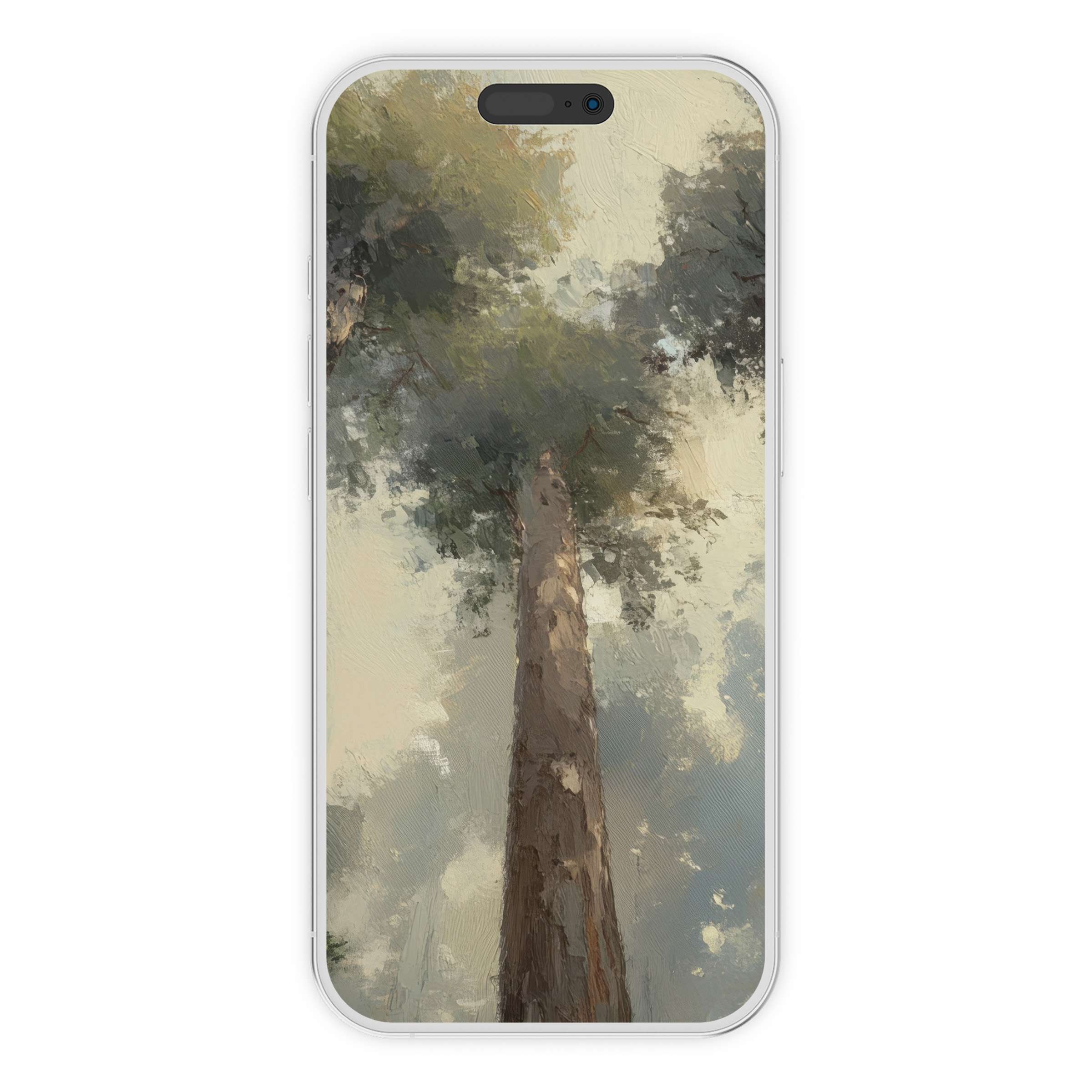 Elevate your phone with a serene digital download featuring a majestic tree iPhone wallpaper ideal for calming backgrounds