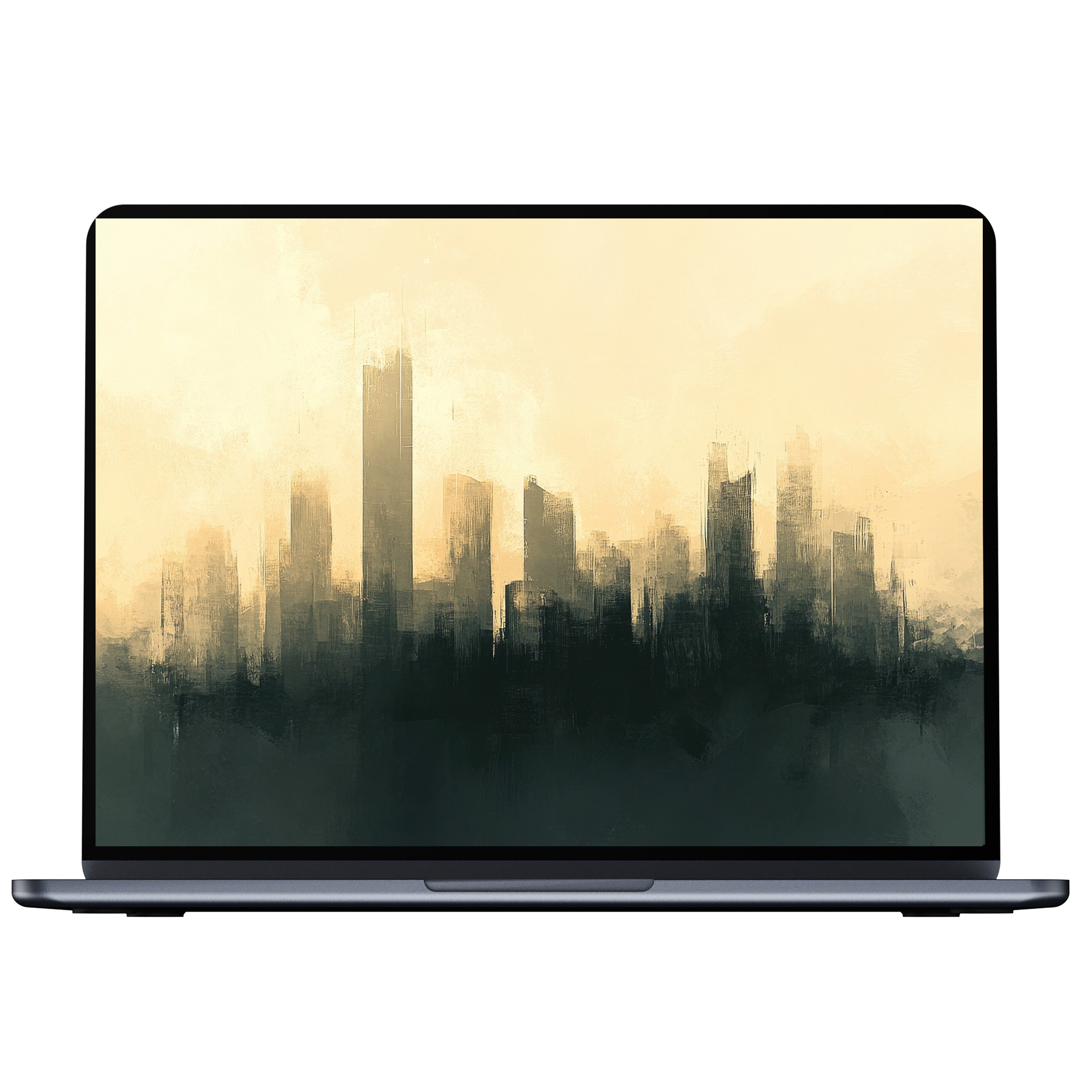 Elegant urban art desktop wallpaper in warm tones creates a calm, inspiring ambiance for pc or laptop digital download
