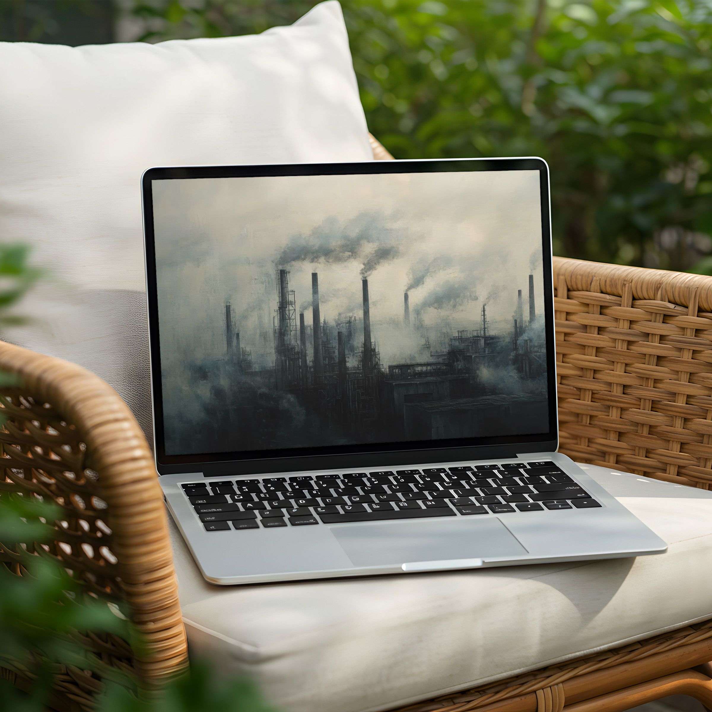 Elegant desktop background for PC and Laptop capturing industrial mood, offering instant download for calm and mindful design ambiance