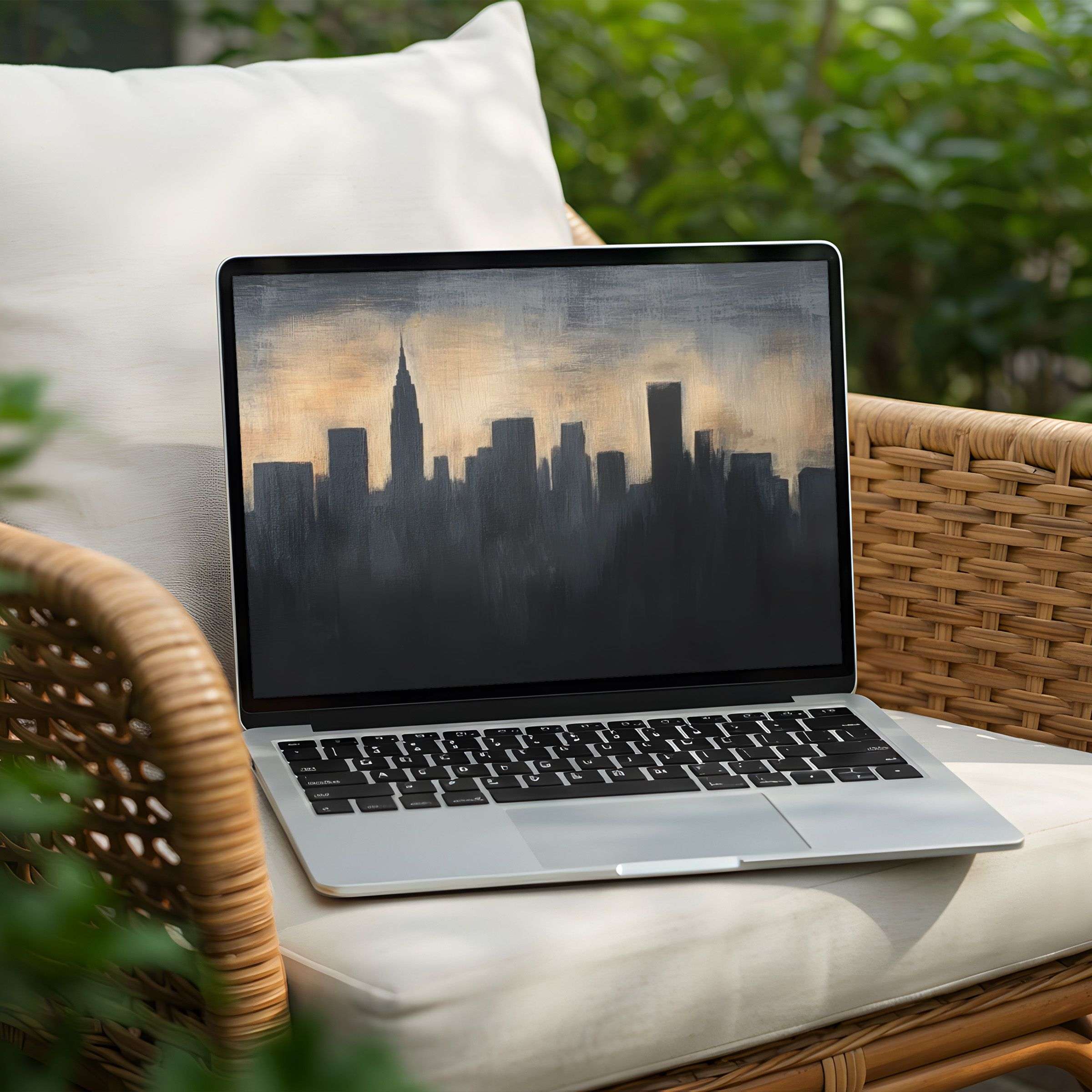 Download this elegant cityscape desktop background for PC or Laptop instantly to inspire calm and mindfulness in your workspace