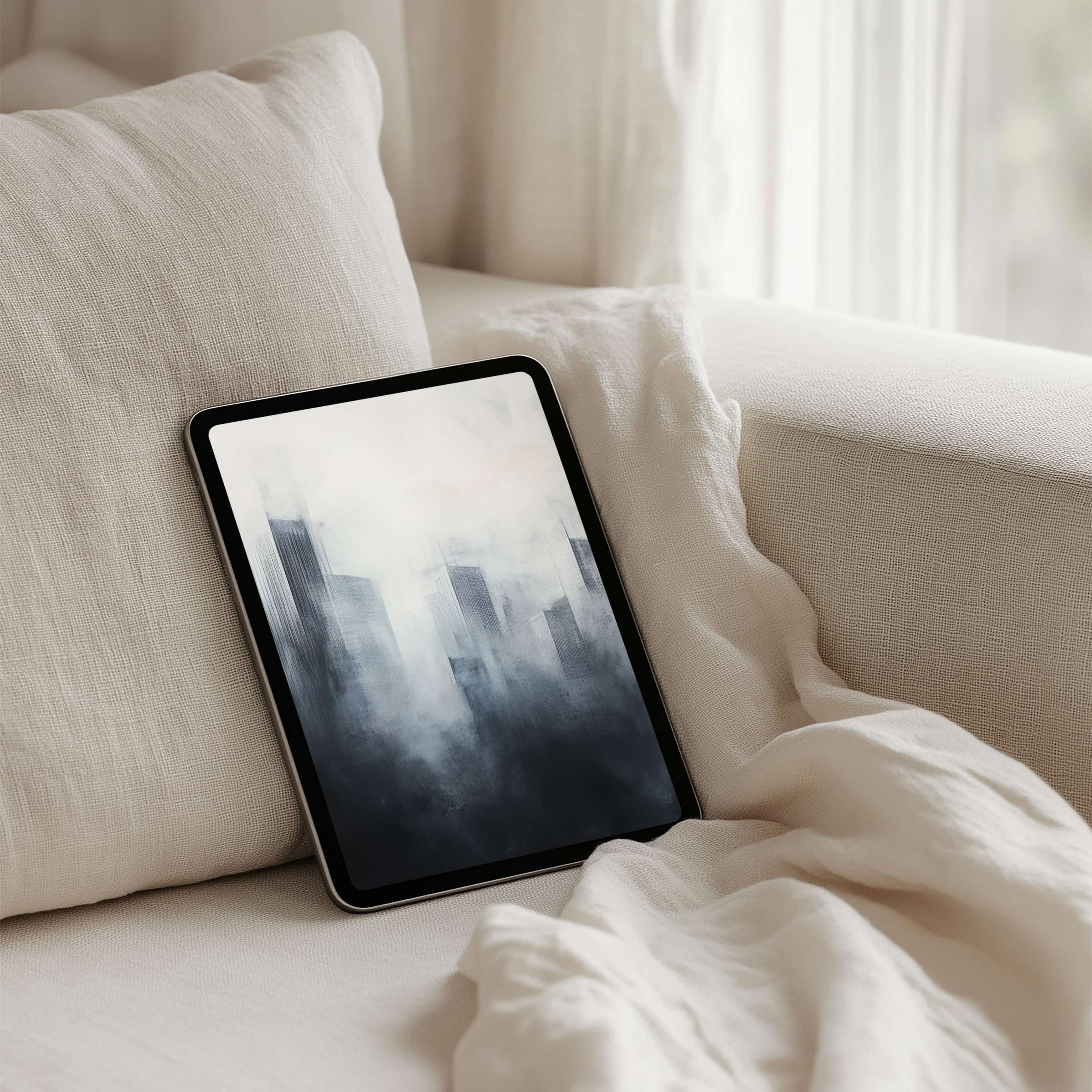 Explore tranquility with this minimalist iPad background Perfect for instant download to tablet, exuding calm and elegant inspiration