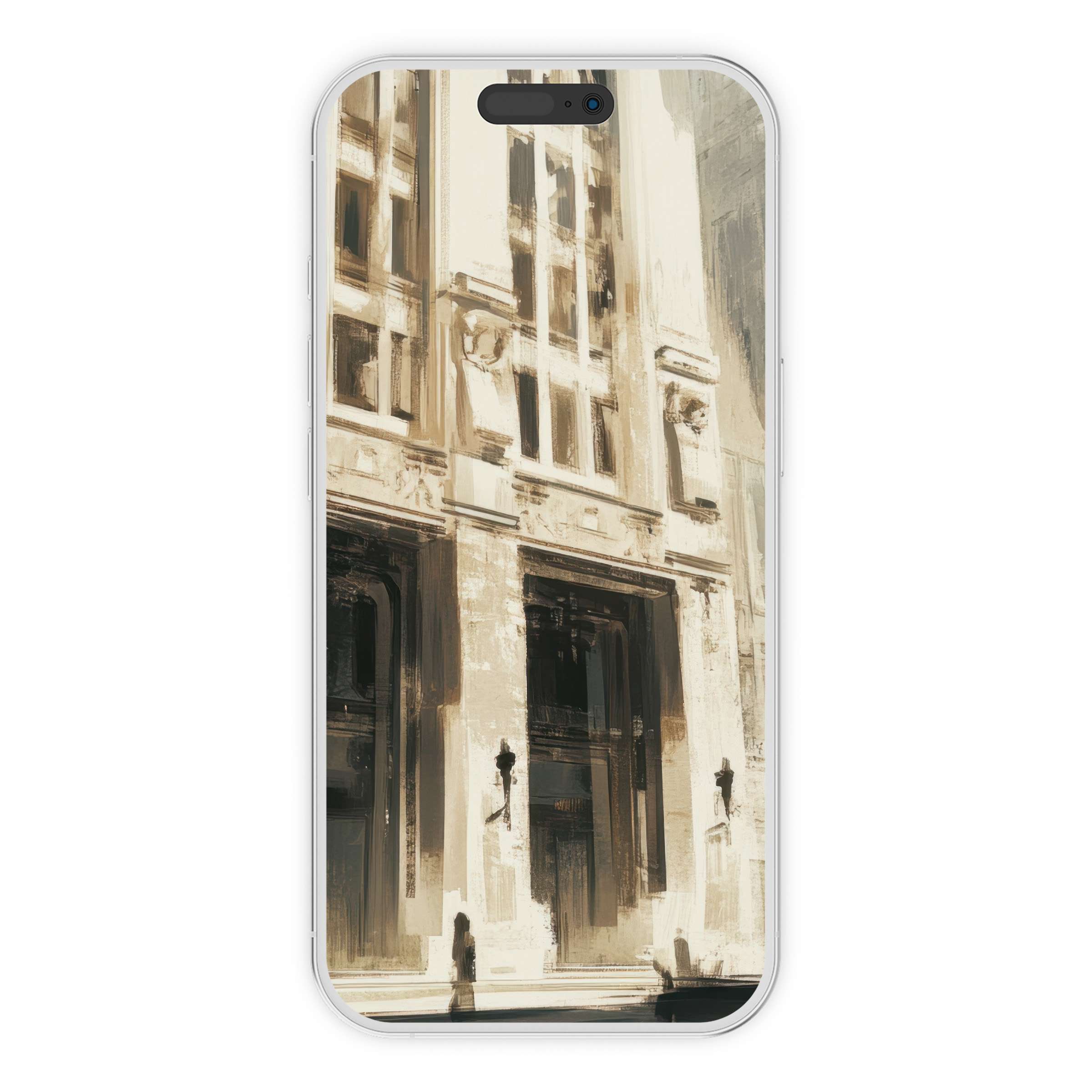 Urban art iPhone wallpaper with sleek architectural details offers a calming digital download for phone background use