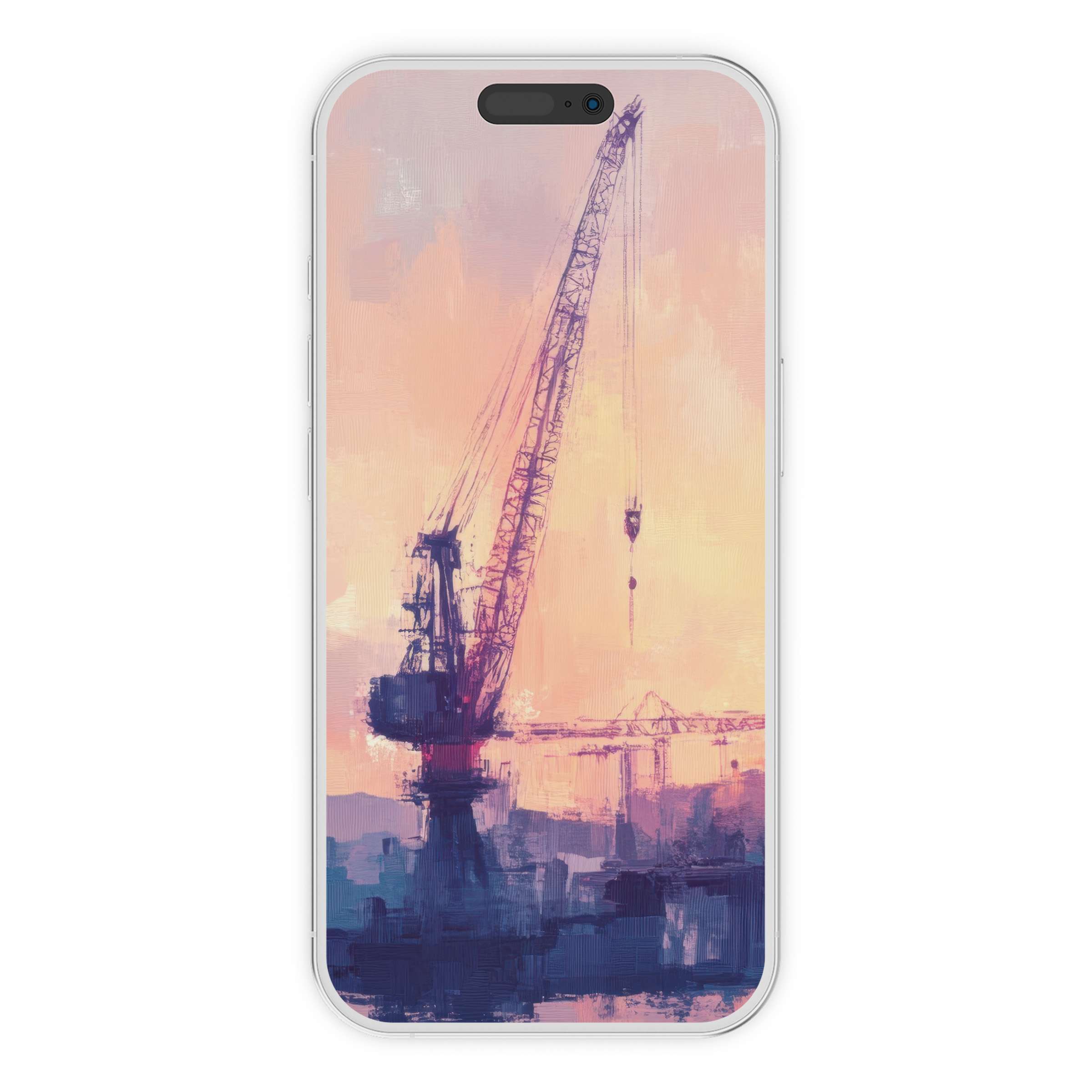 Urban art iPhone wallpaper with digital download in soft pastels and textured brush strokes perfect for phone background beauty