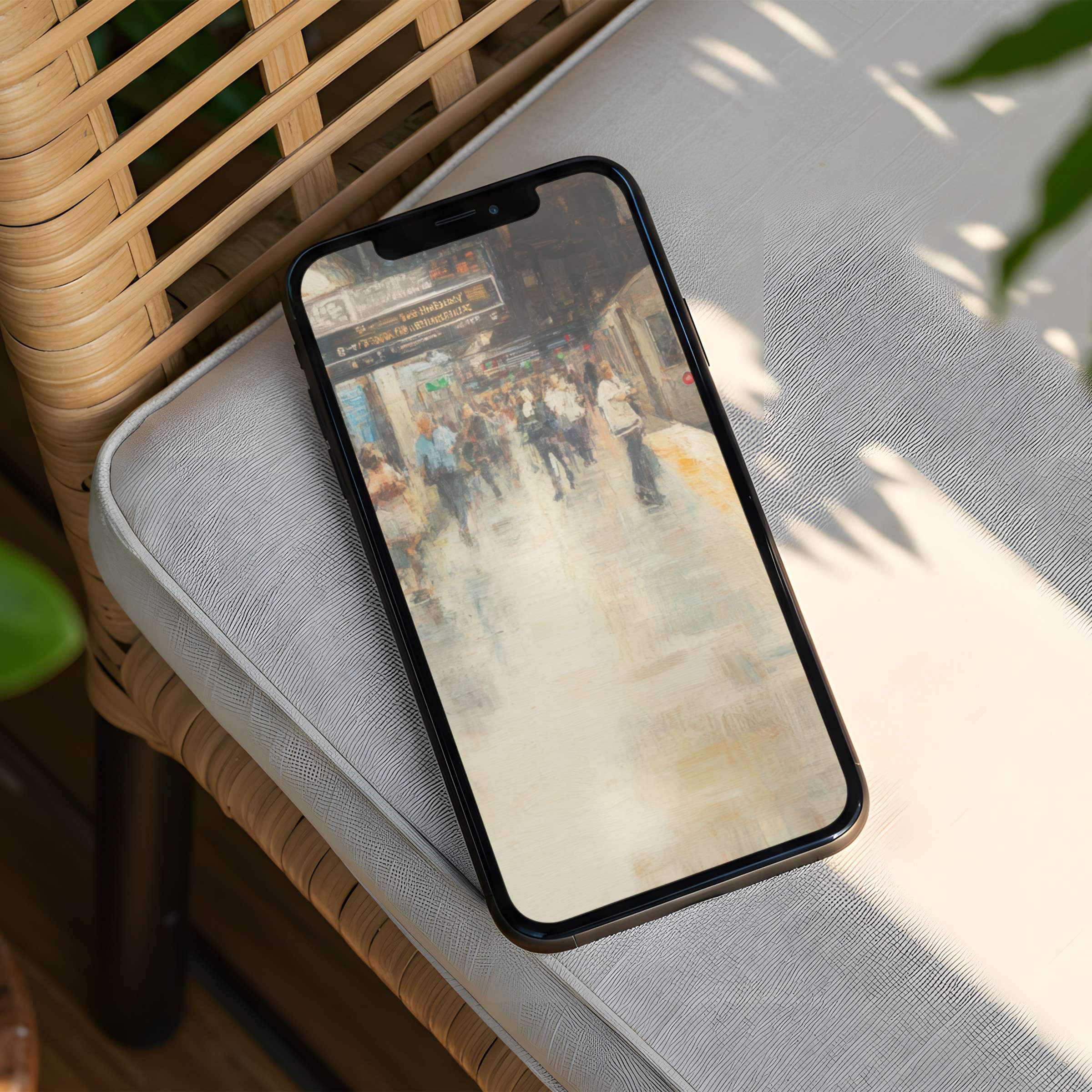 Elegant urban scene offers a calming iPhone background perfect for mindfulness enthusiasts seeking instant download for any phone