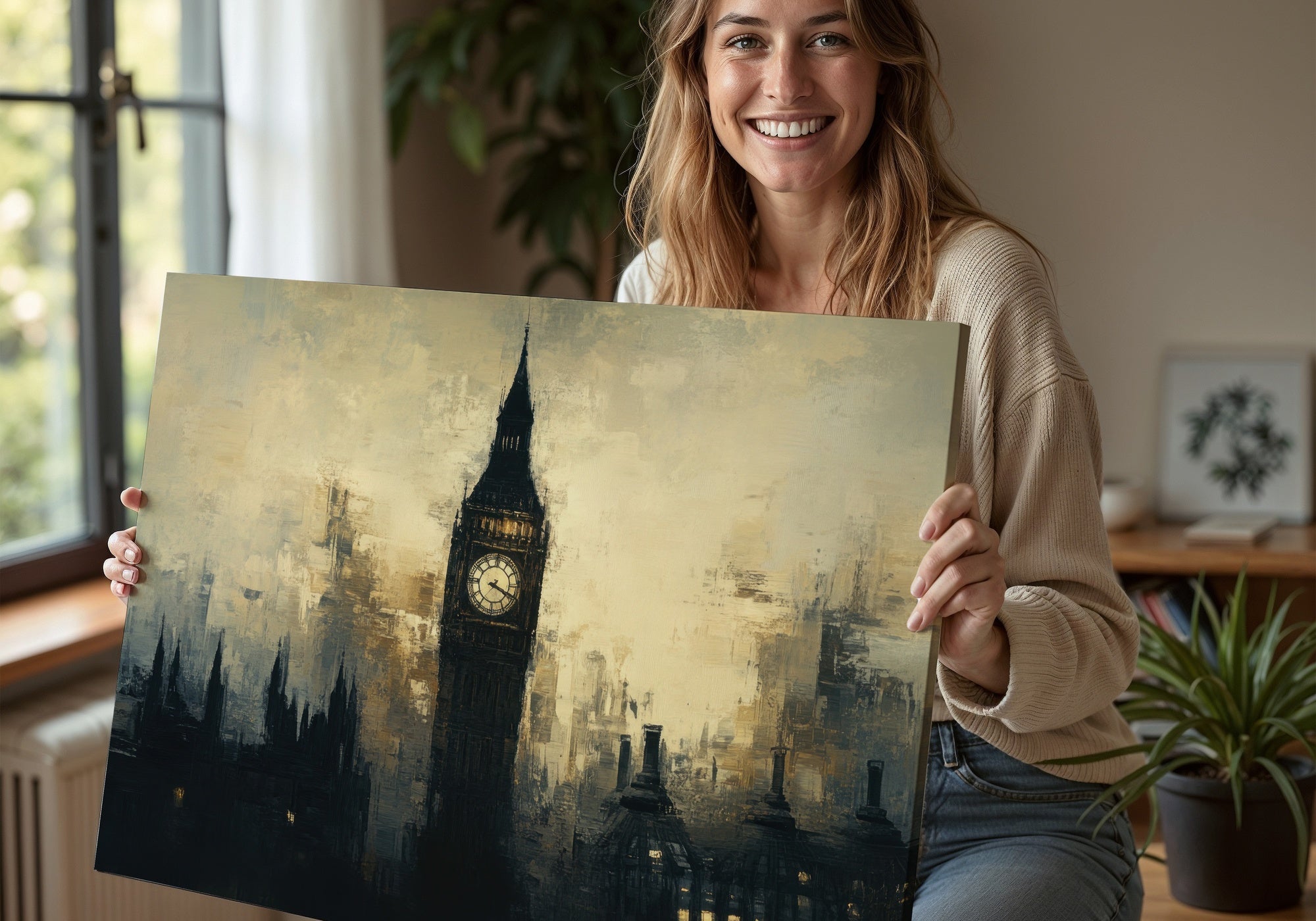 Woman with Urban Printable Wall Art