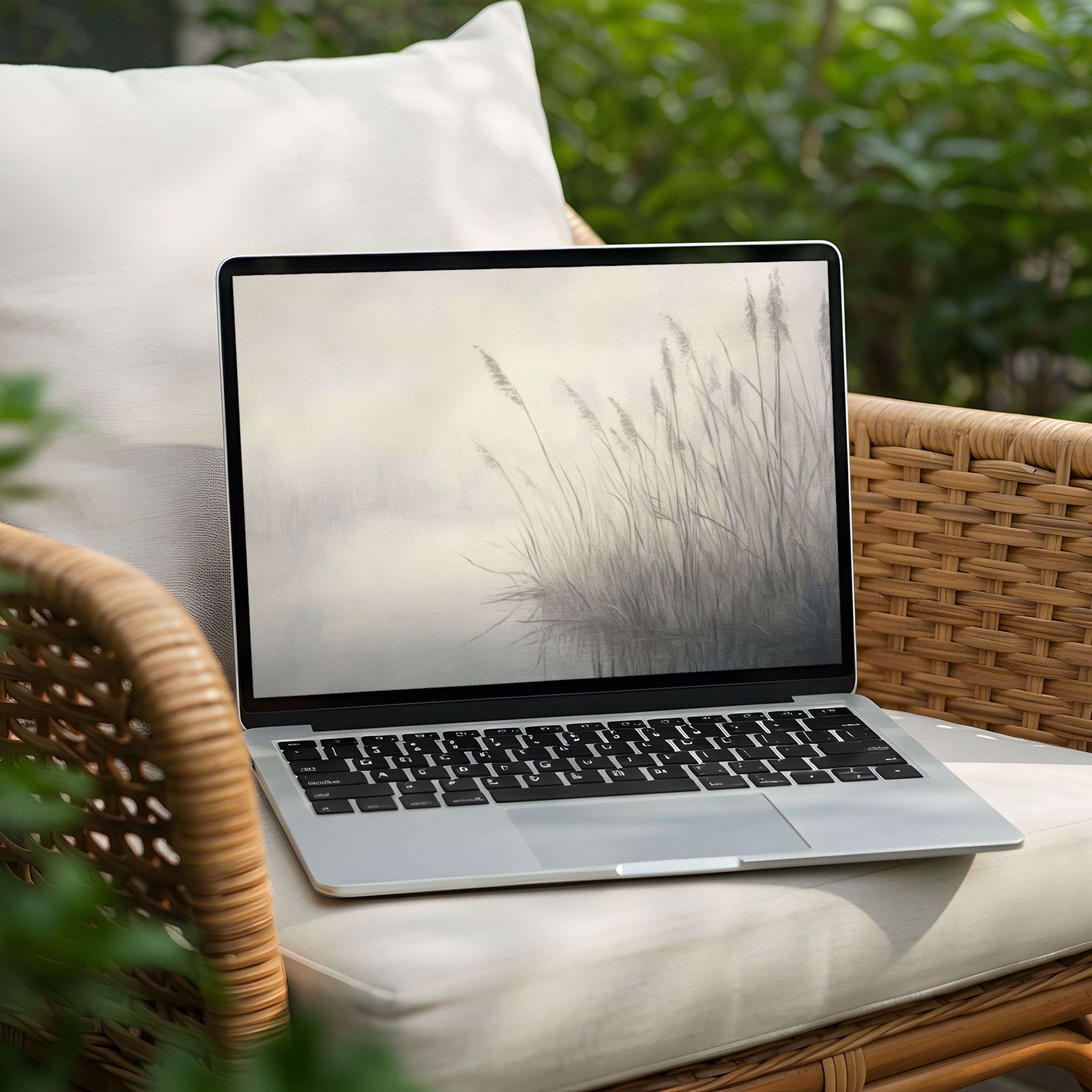Serene nature-inspired desktop background for PC and Laptop promoting calm and elegance with instant download for mindful design enthusiasts