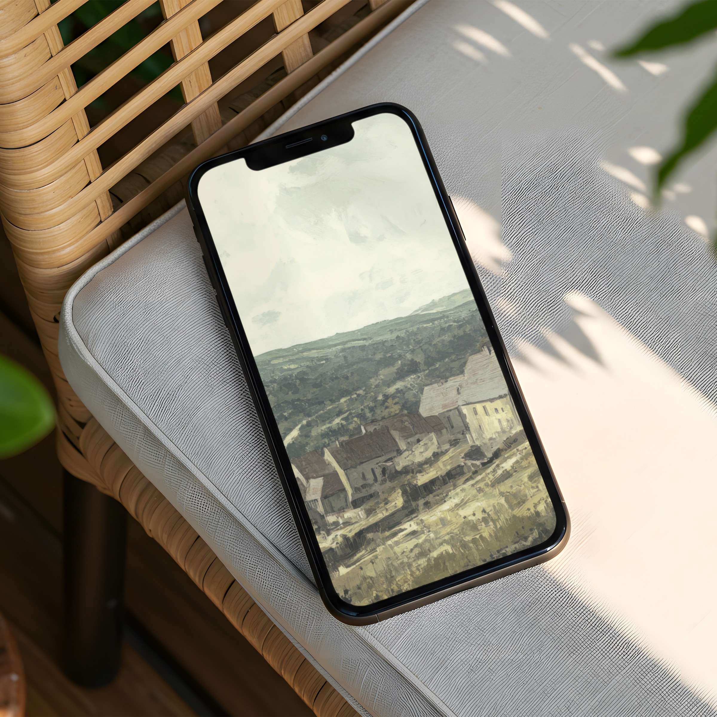 Elegant countryside iPhone background for instant download offers a calm, artistic touch for any phone, inspiring mindfulness