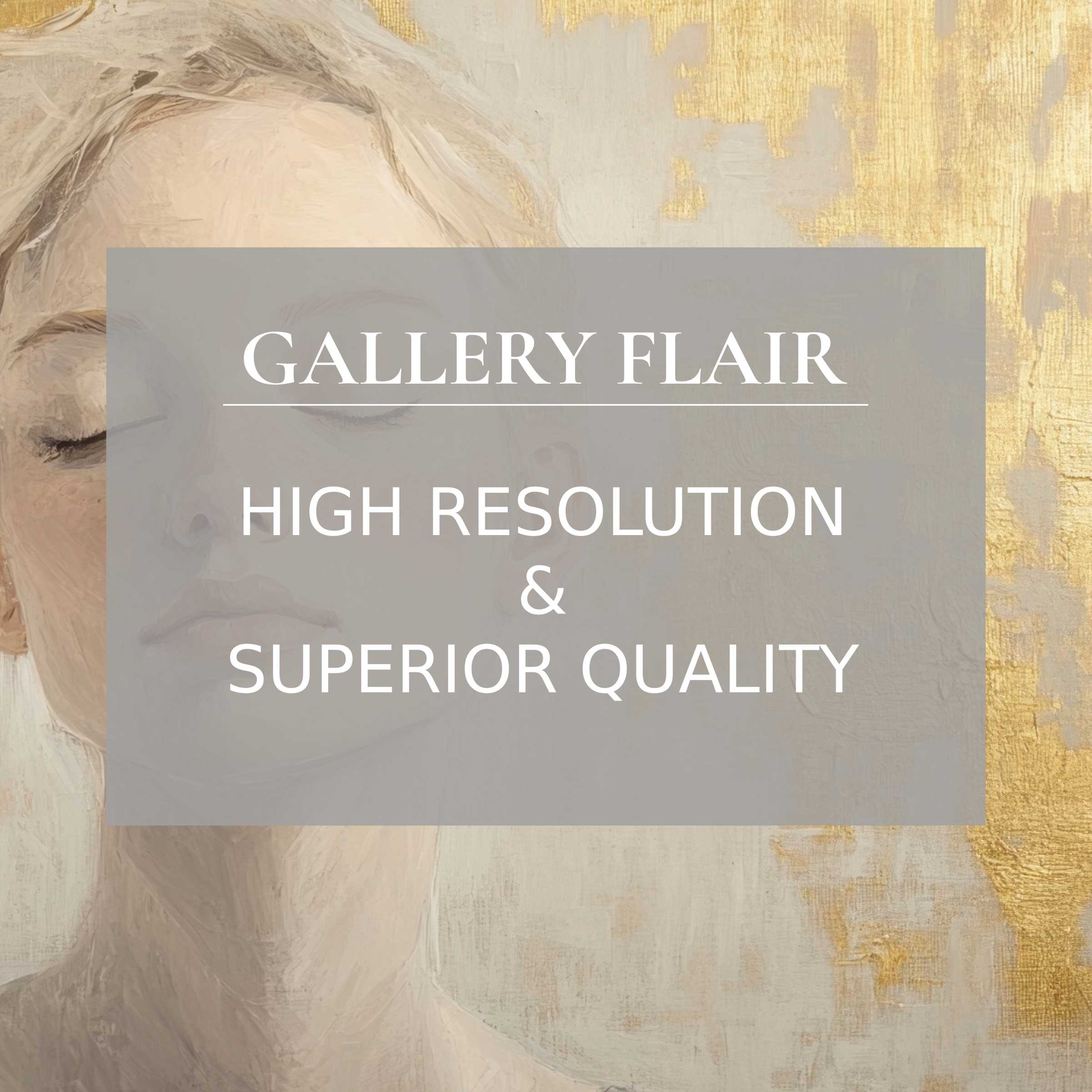 Elegant iPad wallpaper showcasing serene portrait in muted tones with gold texture, high-resolution digital download for curated tablet backgrounds