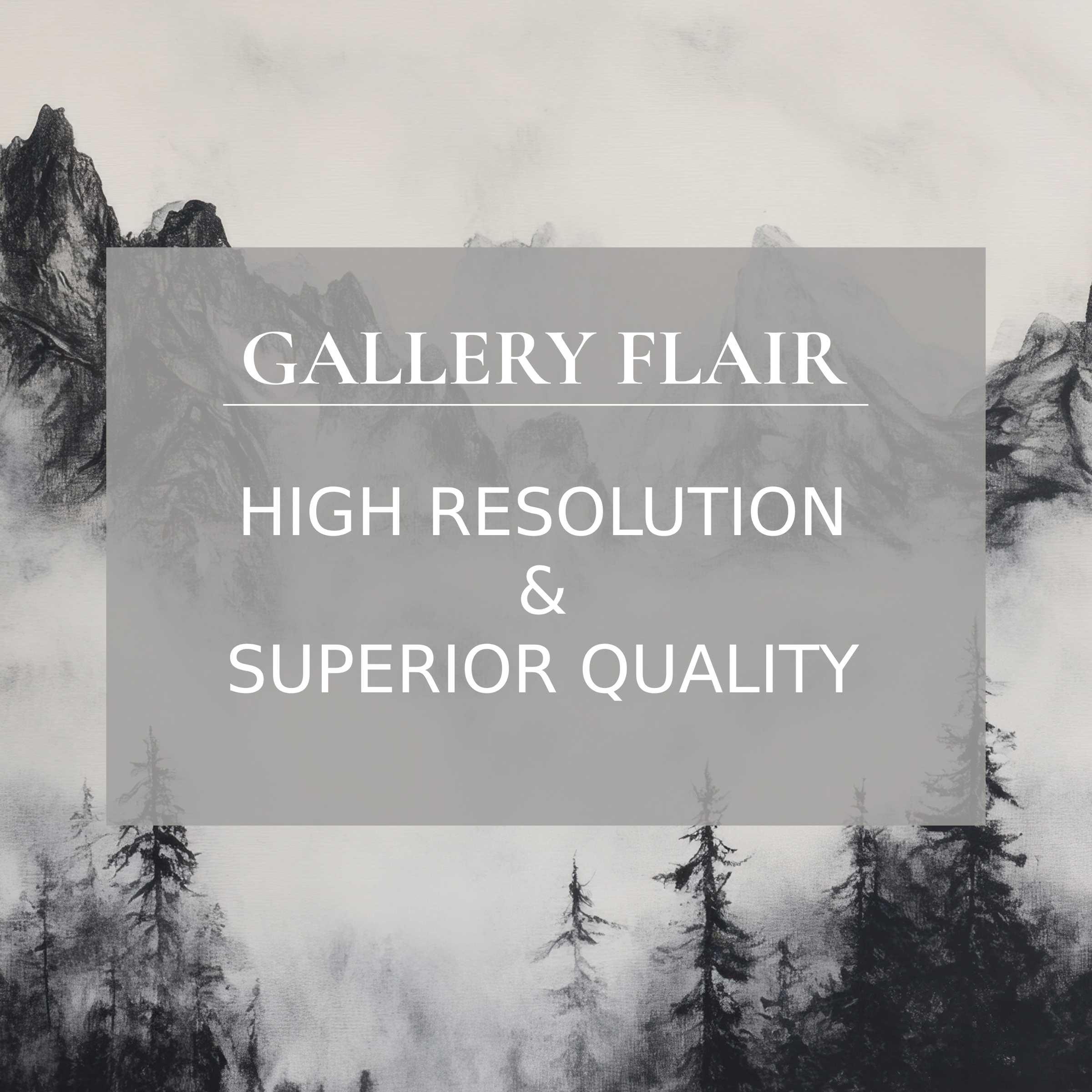 Elegant black and white mountain wallpaper for Mac and PC offering calm elegance in any workspace with easy digital download
