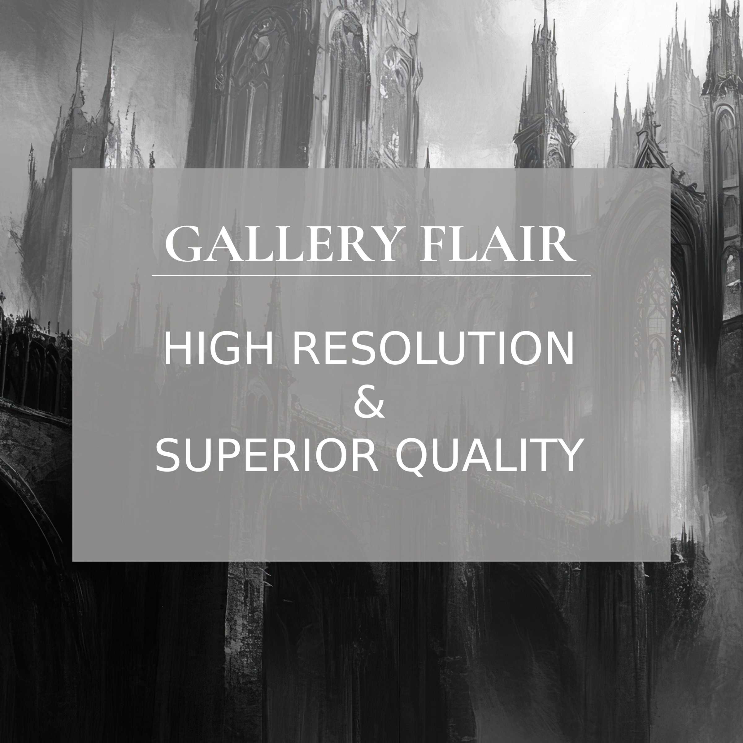 Gothic castle-inspired grayscale wallpaper for Mac and PC offers high-resolution elegance, ideal for mindful home office or workspace digital download