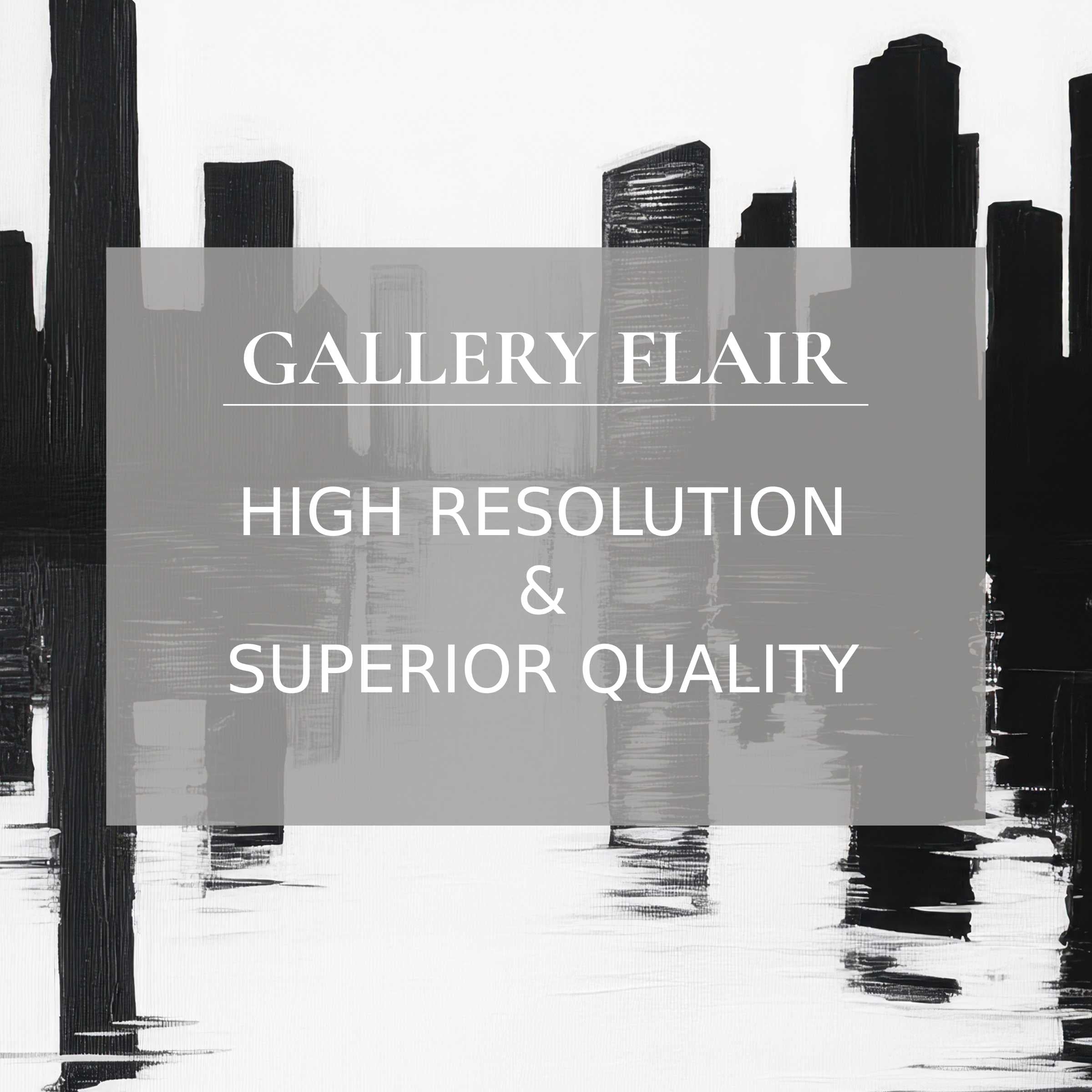 Black and white cityscape wallpaper for Mac and PC inspiring calm elegance in any home office or workspace digital download