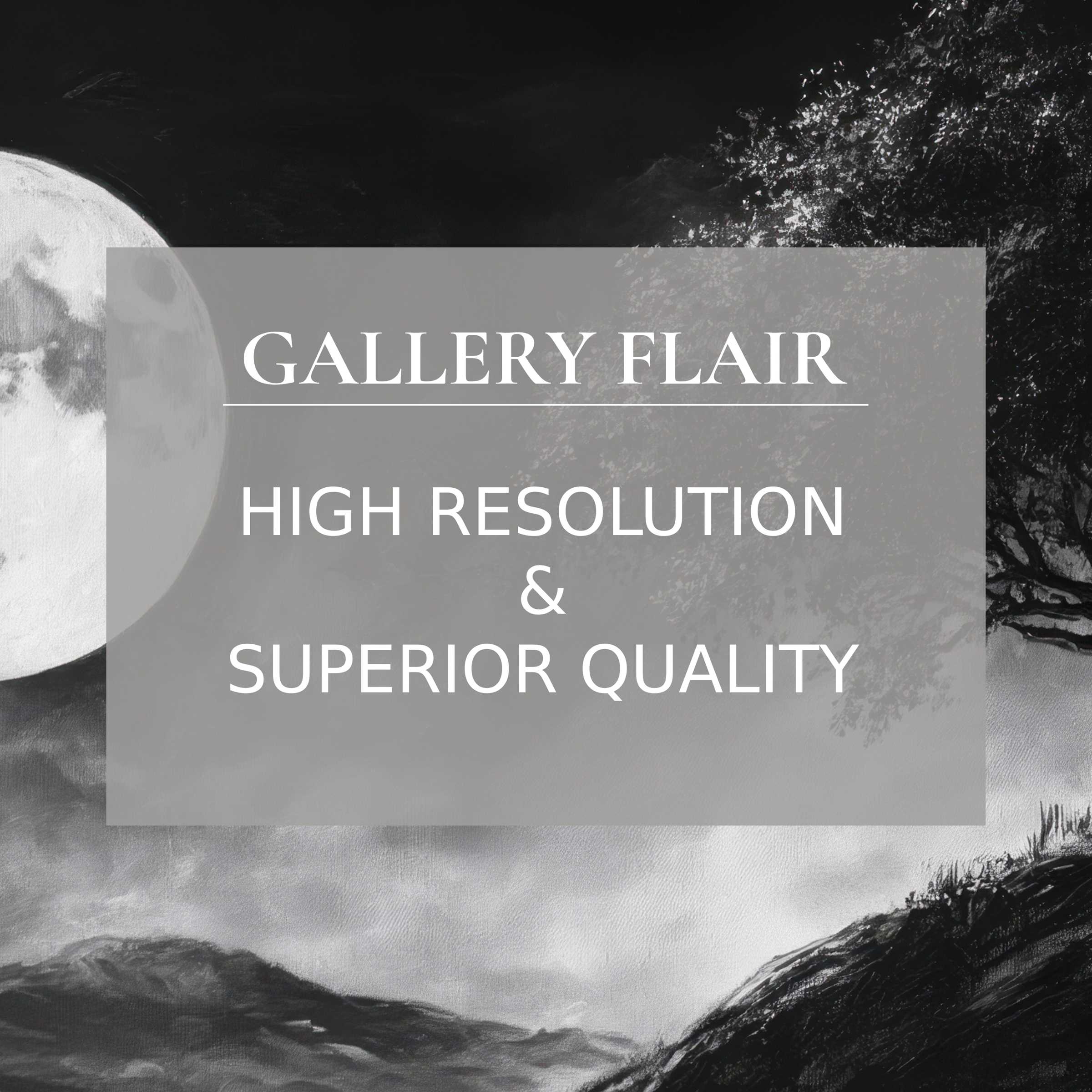 Monochrome iPad wallpaper digital download featuring serene moonlit landscape, high-resolution design perfect for tablet backgrounds