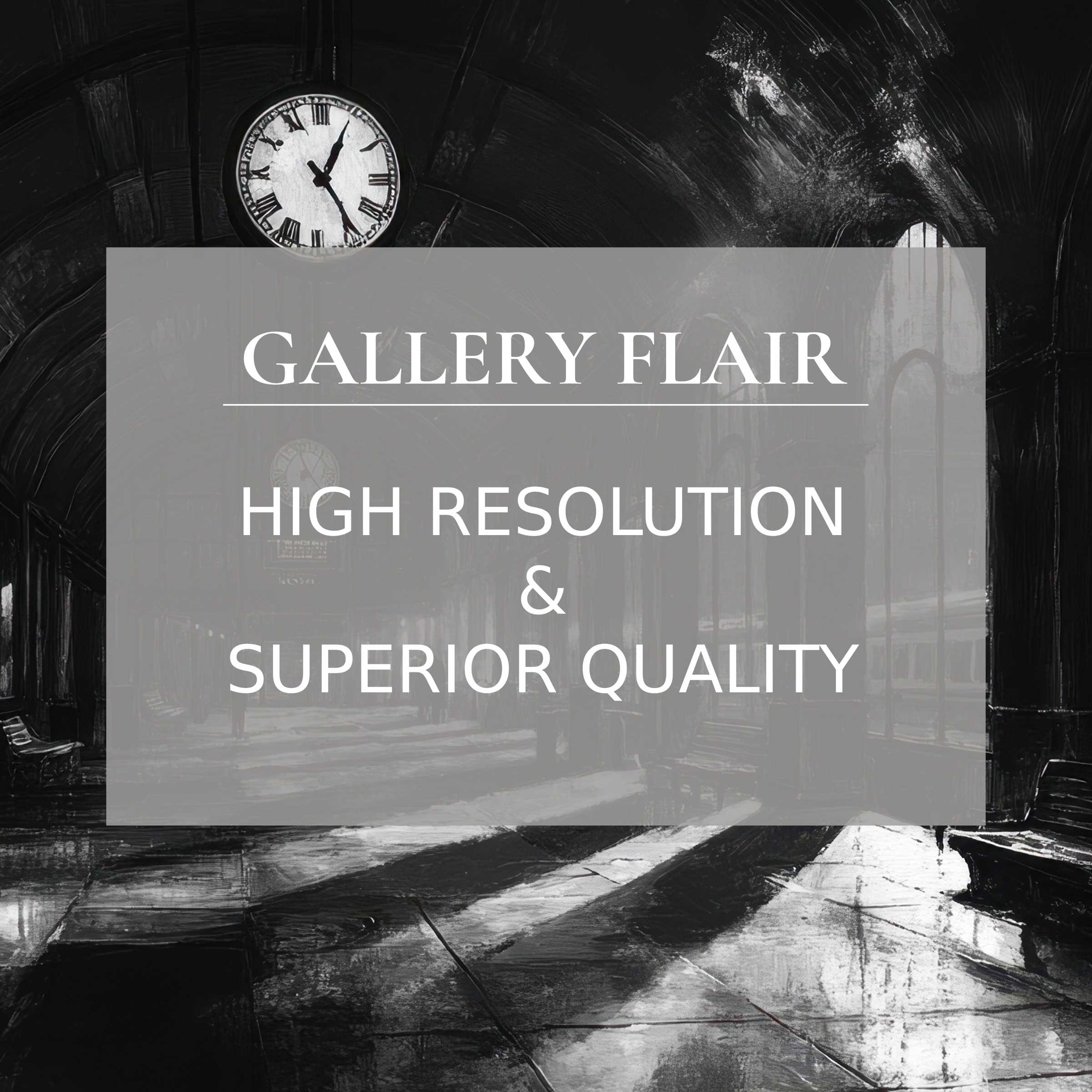Elegant monochrome train station scene as an iPad wallpaper, offering high-resolution digital download, fits all tablet backgrounds