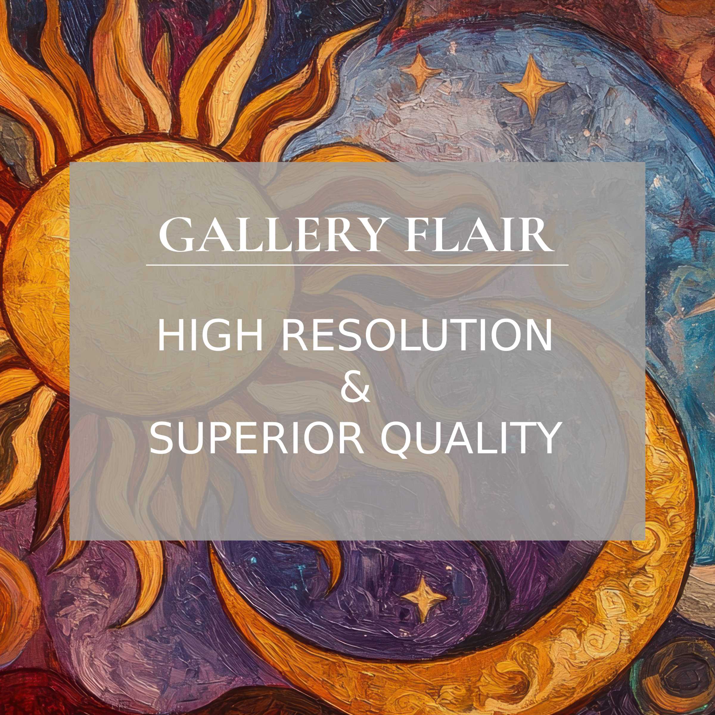 Vibrant sun and moon painting iPad wallpaper as a digital download offers curated, high-resolution tablet background for serene aesthetics