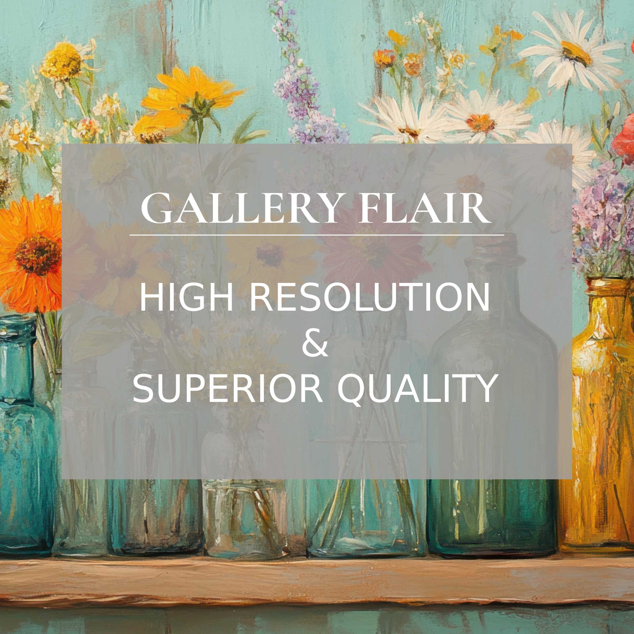 Vibrant floral iPad wallpaper in oil painting style invites tranquility in this high-resolution digital download for your tablet background