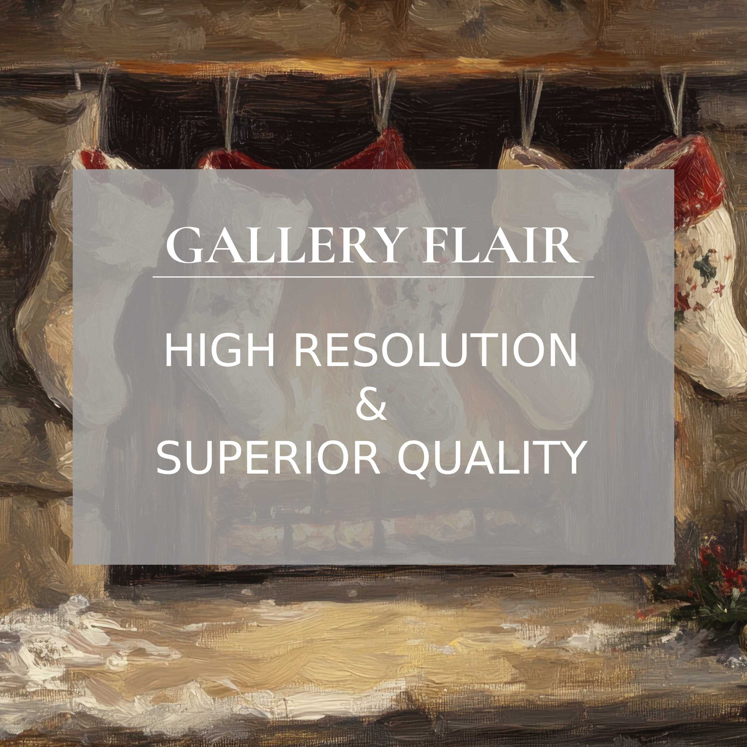 Rustic high-resolution wallpaper for Mac and PC, digital download of cozy stockings hung by the mantel, inspiring calm in any workspace