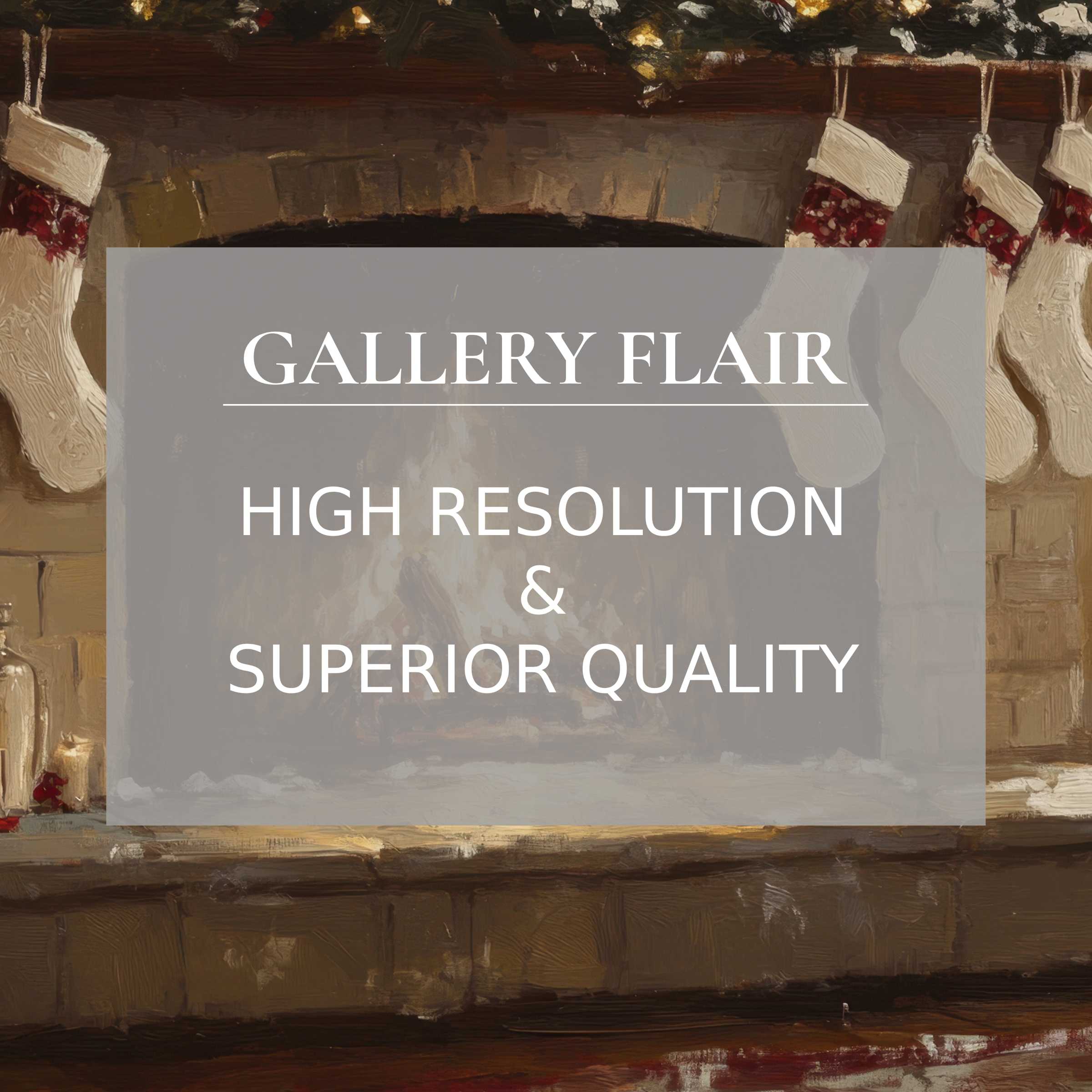 High-resolution iPad wallpaper showcasing a cozy holiday fireplace scene, perfect for elegant tablet backgrounds and hassle-free digital download