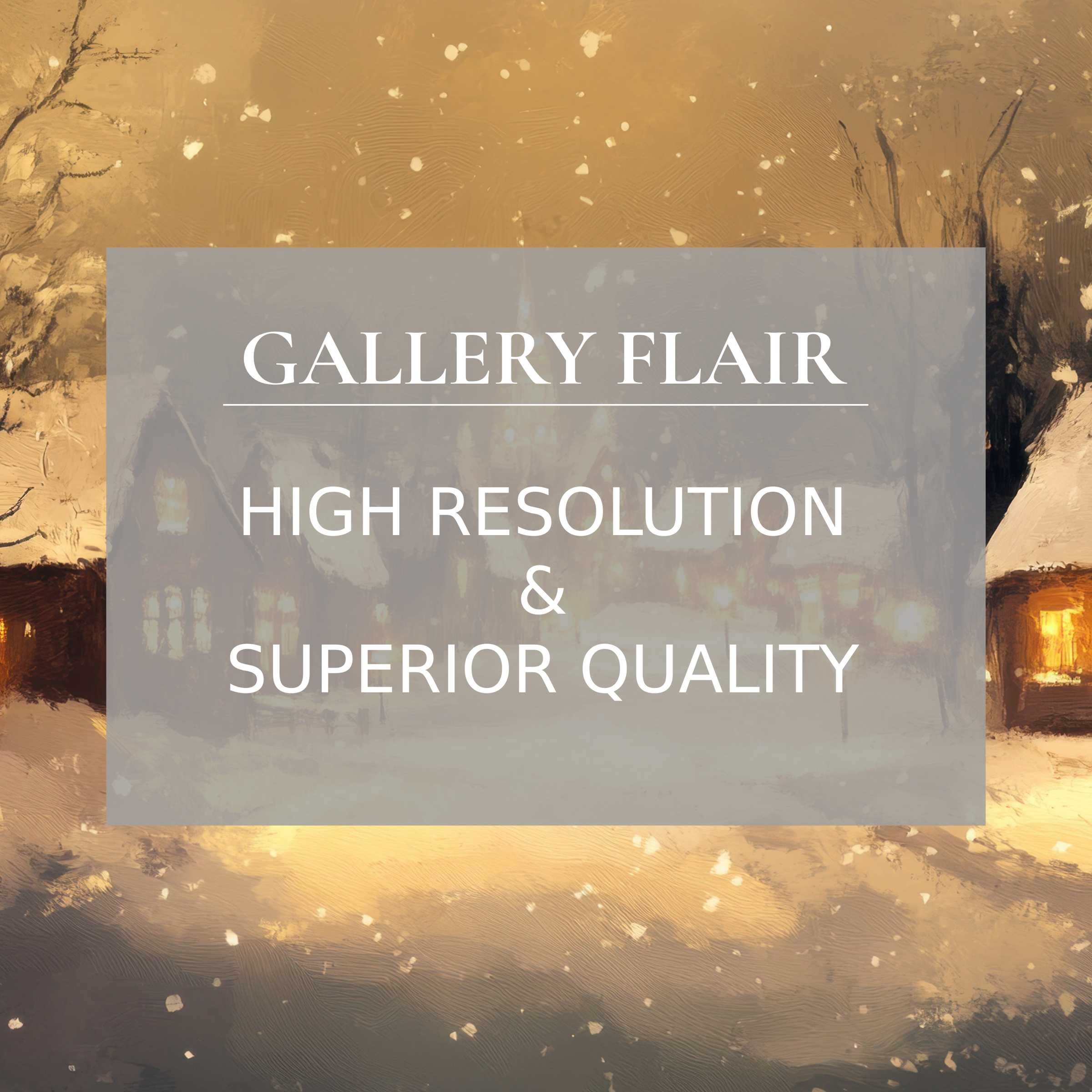 Snowy evening scene iPad wallpaper as a high-resolution digital download featuring serene warm hues suitable for any tablet background