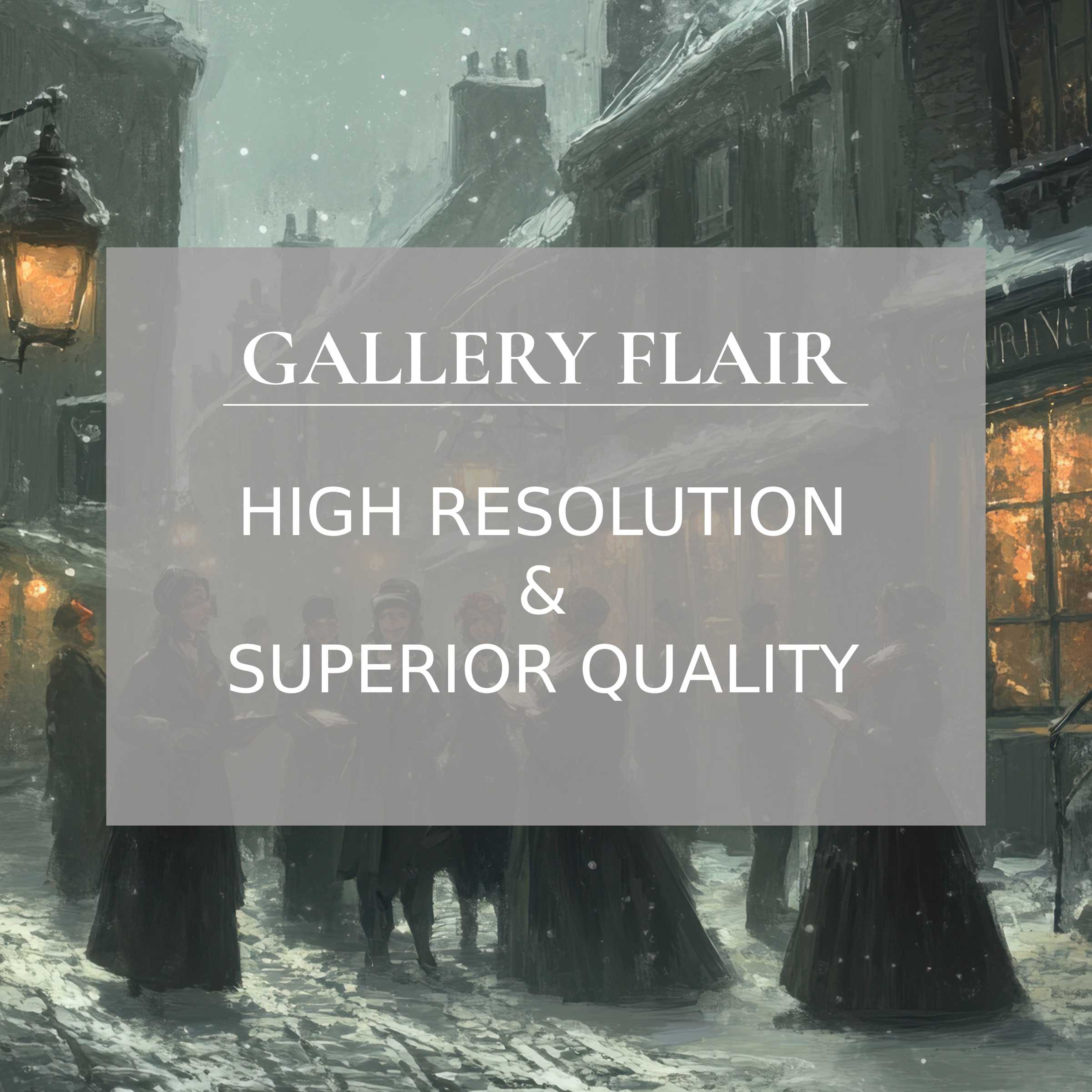 Elegant winter street scene as iPad wallpaper for tranquil elegance high-resolution curated digital download suits tablets beautifully