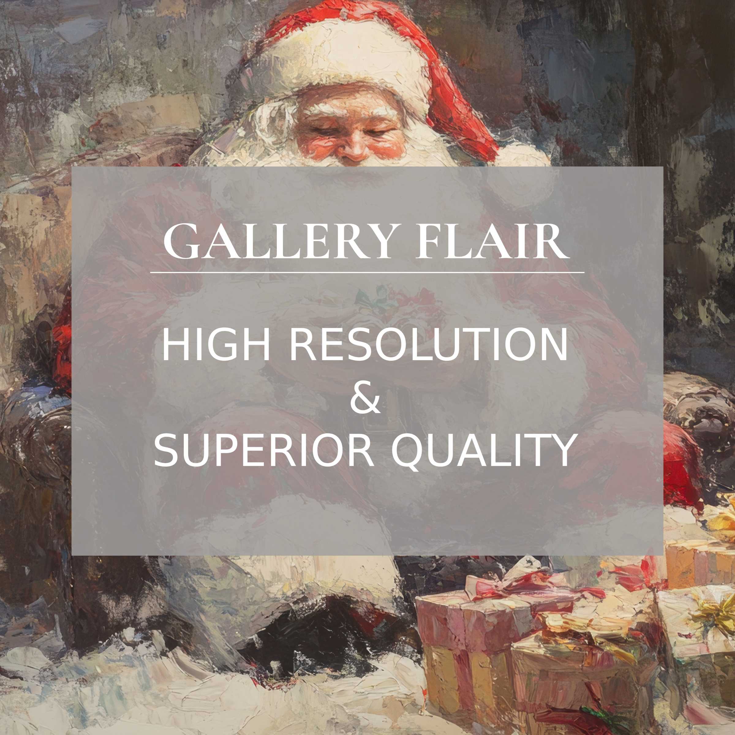 Elegant iPad wallpaper featuring a festive Santa, high-resolution digital download for a curated, serene tablet background experience