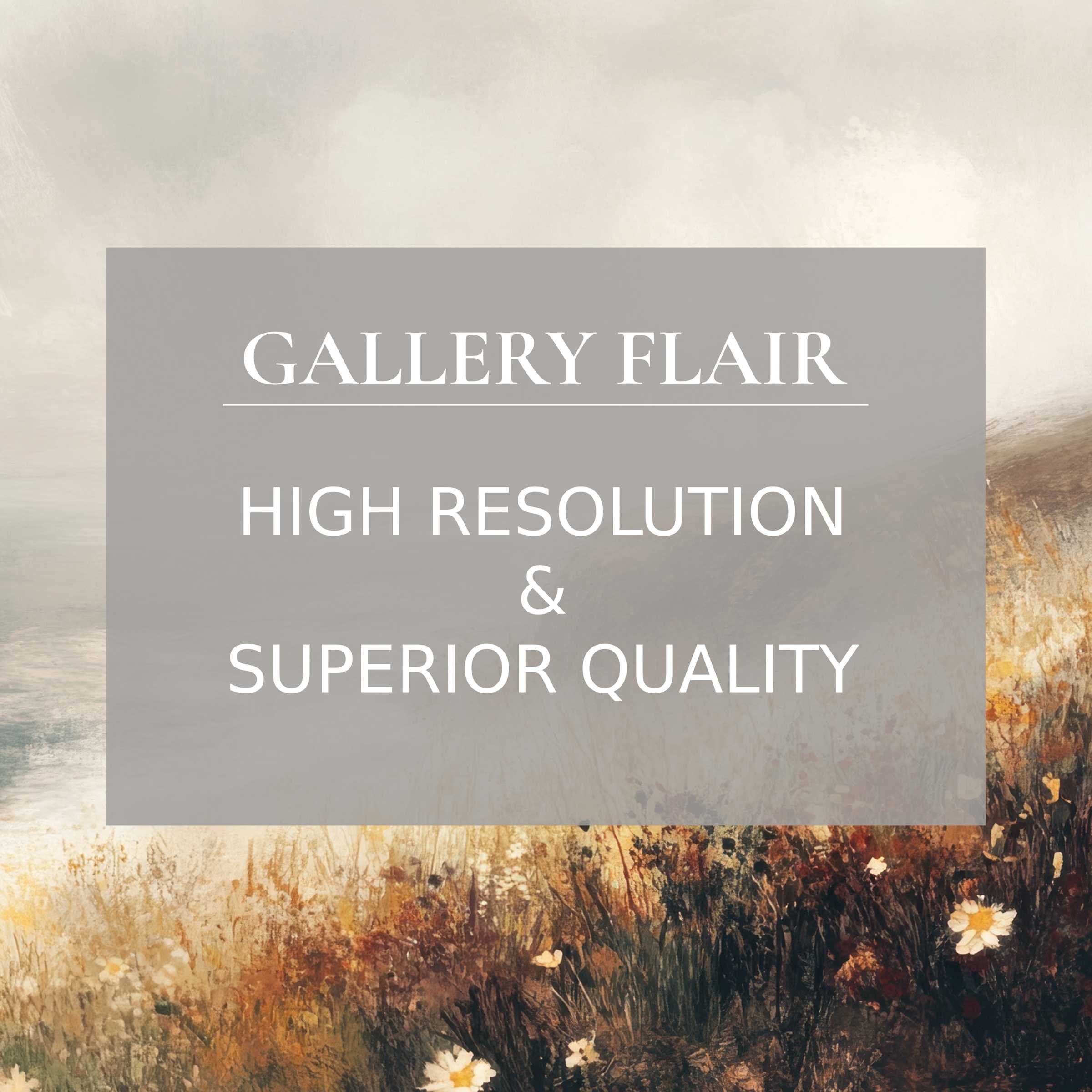 Romantic impressionist iPad wallpaper in high-resolution featuring serene coastal landscape and wildflowers for curated digital download tablet background