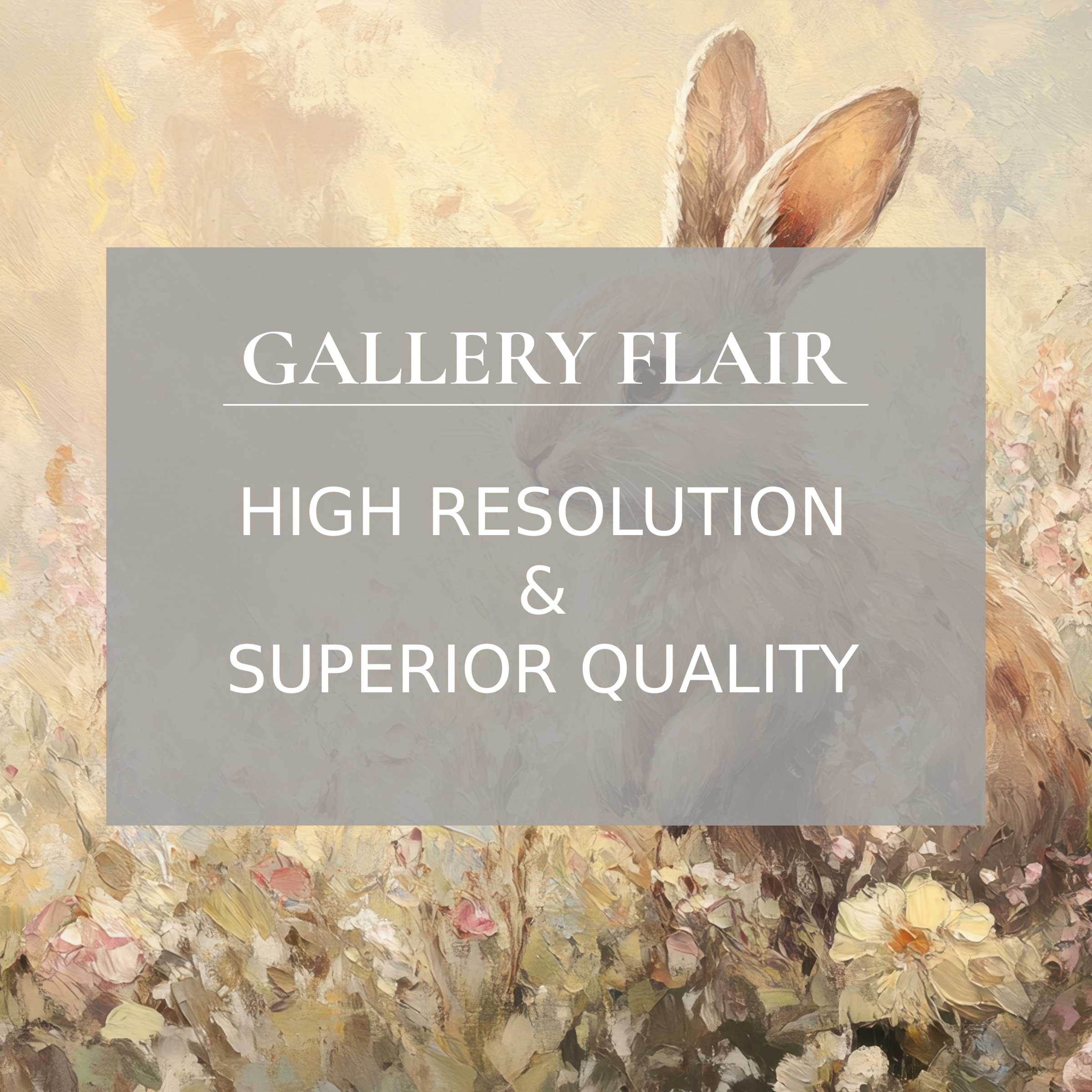 Elegant iPad wallpaper with a serene pastel bunny amidst blossoming flowers; a high-resolution digital download for tablet backgrounds