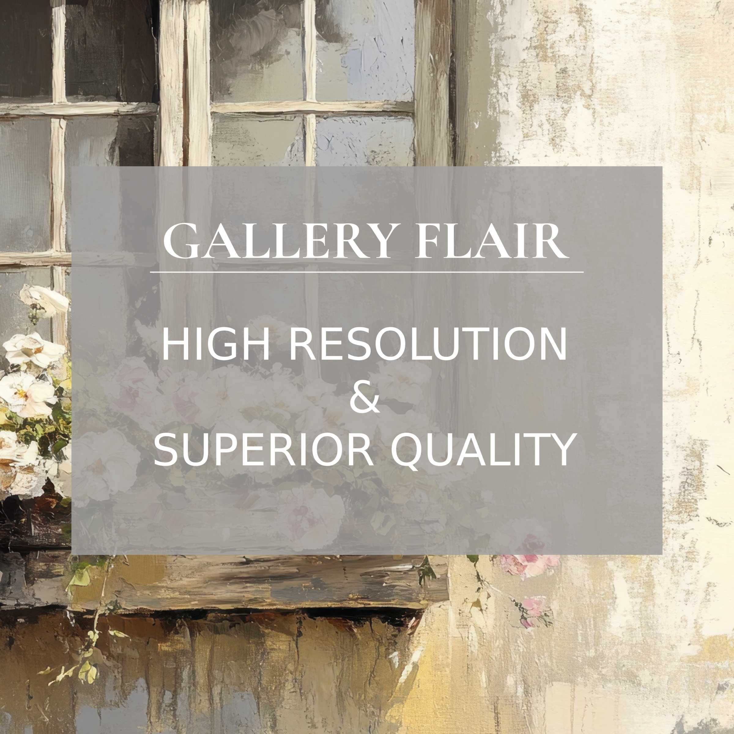 Elegant wallpaper for Mac and PC with a serene floral window scene, perfect for inspiring home office digital download decor