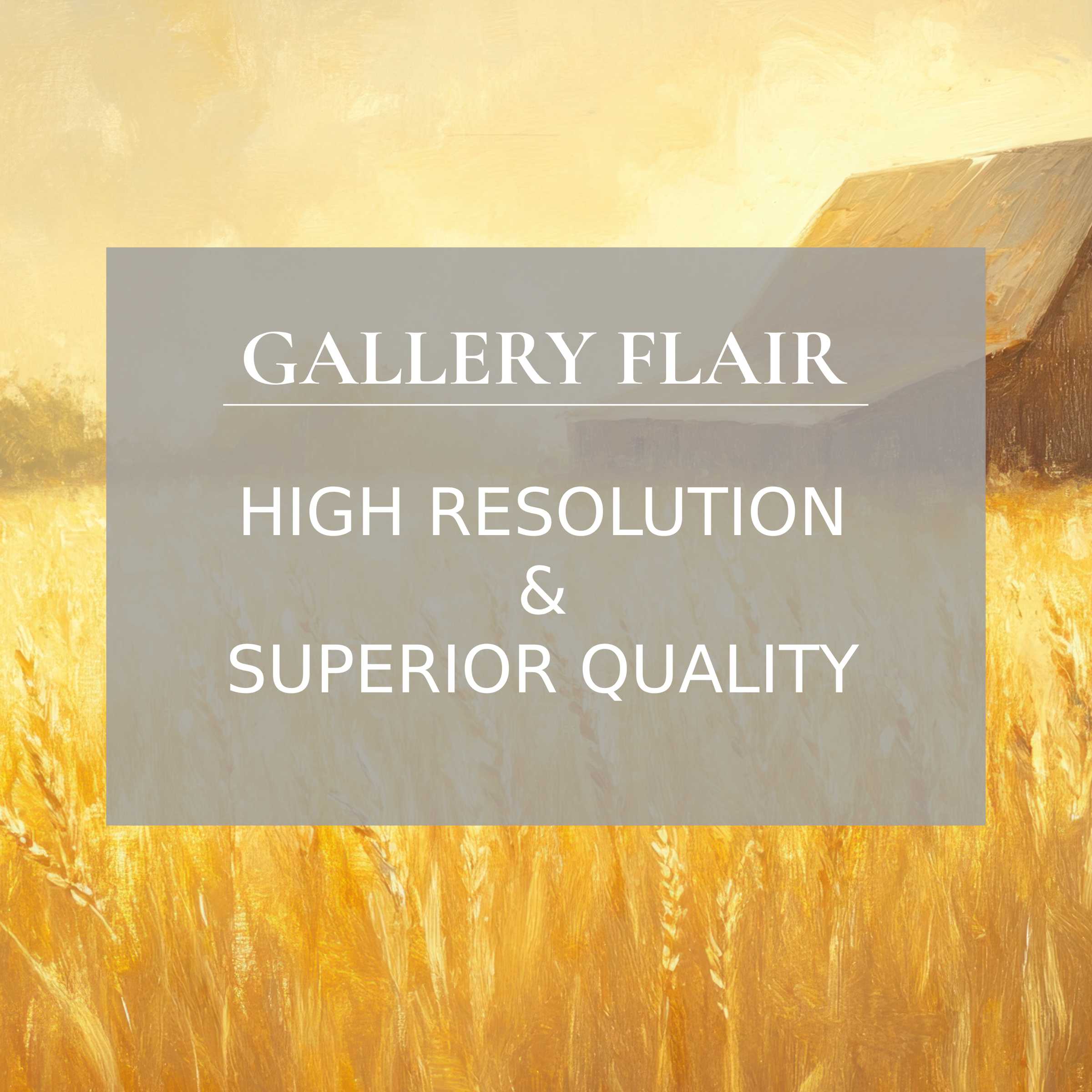 Golden wheat field painting with barn, perfect wallpaper for Mac and PC, inspires calm and elegance in any home office, digital download
