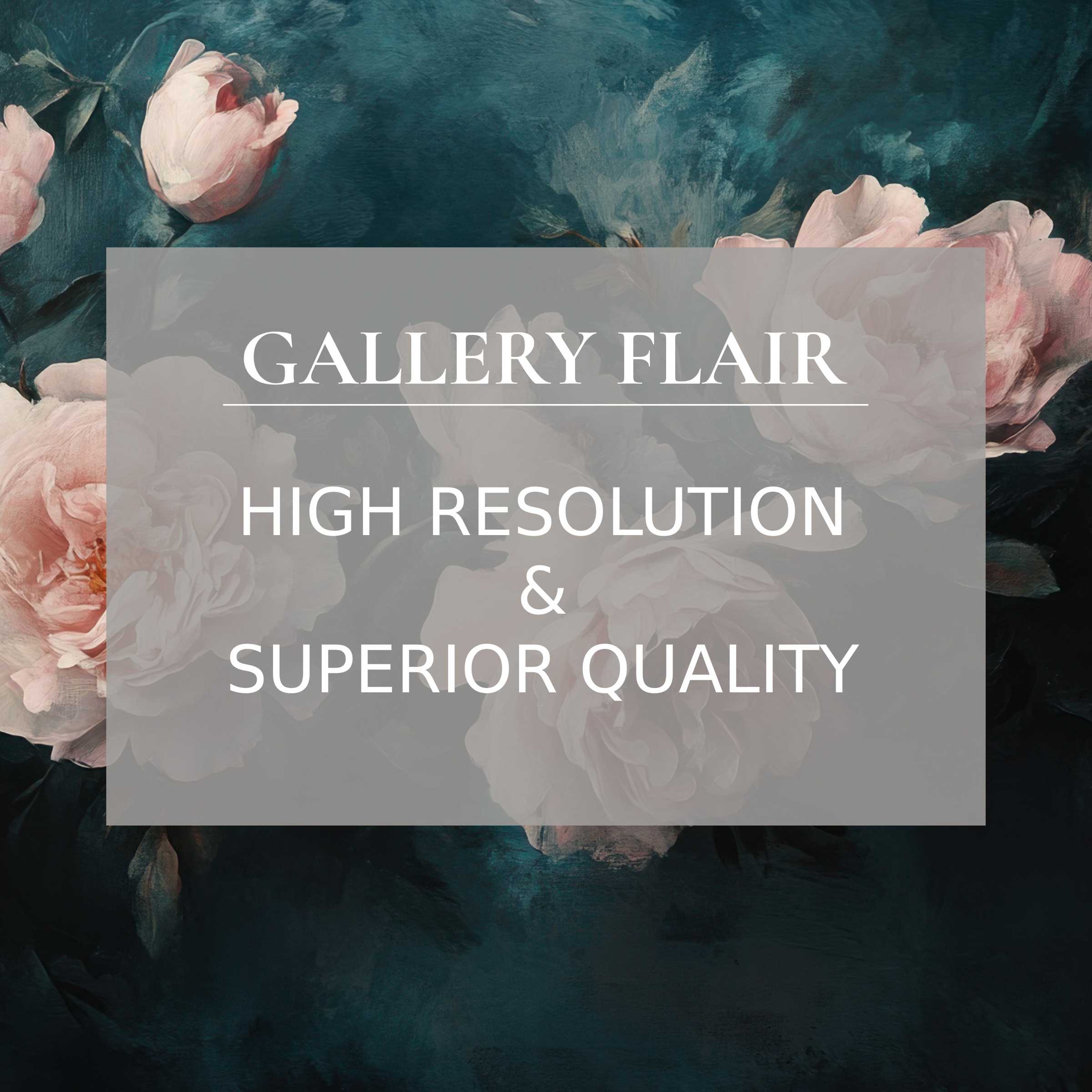 Elegant floral artwork wallpaper for Mac and PC in high-resolution digital download, perfect for an inspiring home office ambiance