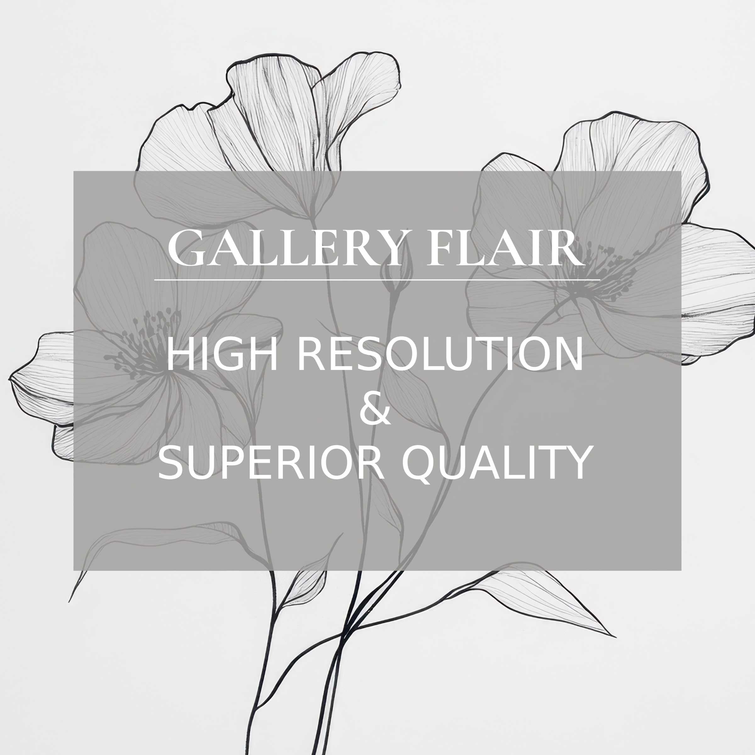 Elegant black and white floral sketch iPad wallpaper for curated, high-resolution tablet background offering calm digital download
