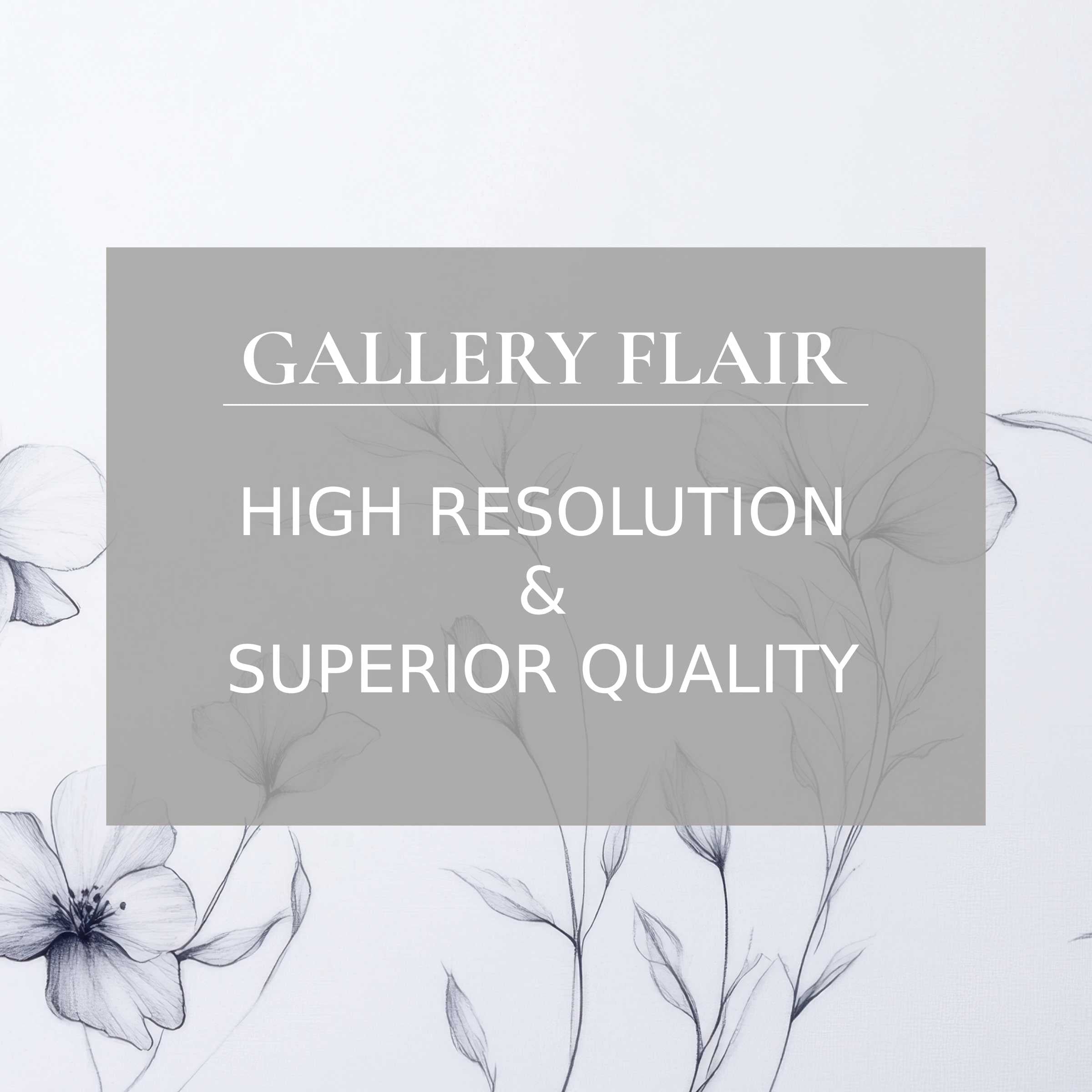 Elegant floral sketch wallpaper for Mac and PC delivers high-resolution calm to any workspace with easy digital download
