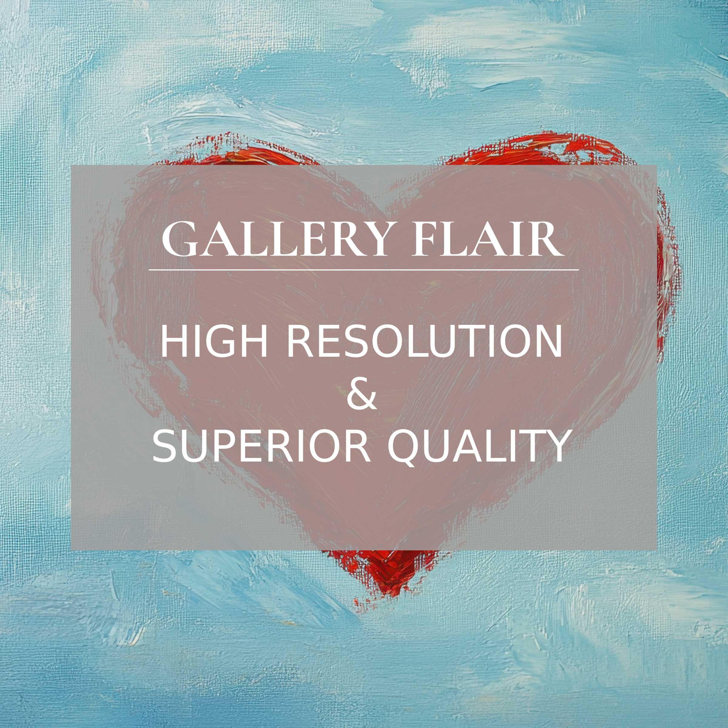 Inspiring wallpaper for Mac and PC featuring a serene blue background and artistic heart design, perfect for digital download to enhance any home office or workspace with high-resolution elegance