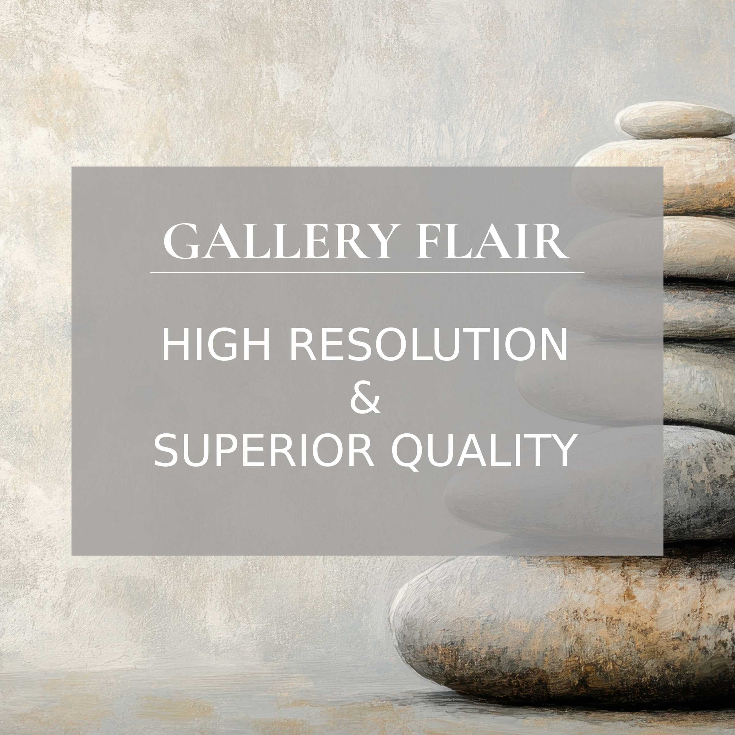 Tranquil Wallpaper for Mac and PC featuring elegant stone stacks, perfect for a mindful, curated digital download workspace ambiance