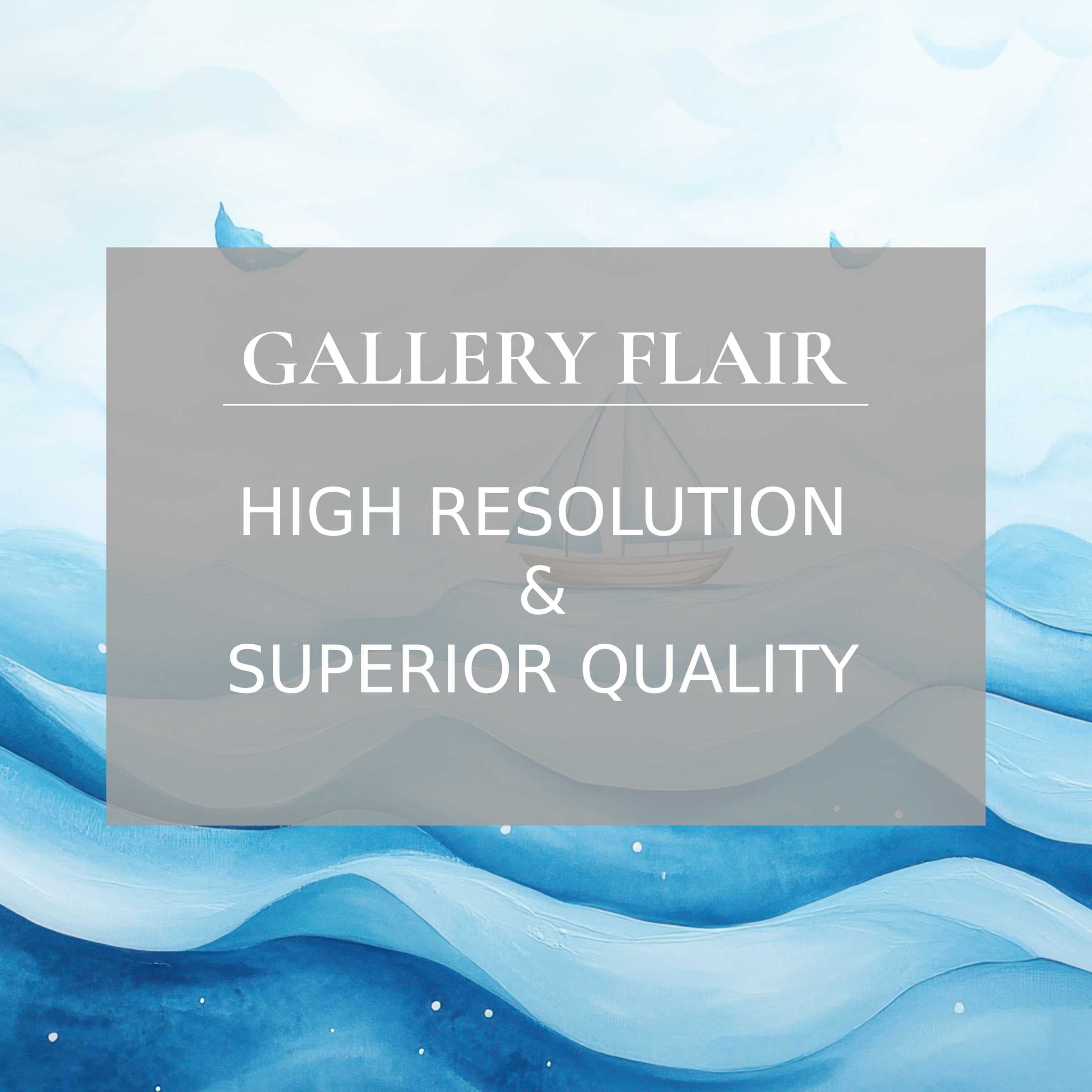 Elegant iPad wallpaper in soothing blue tones featuring sailboat art perfect for a high-resolution digital download tablet background