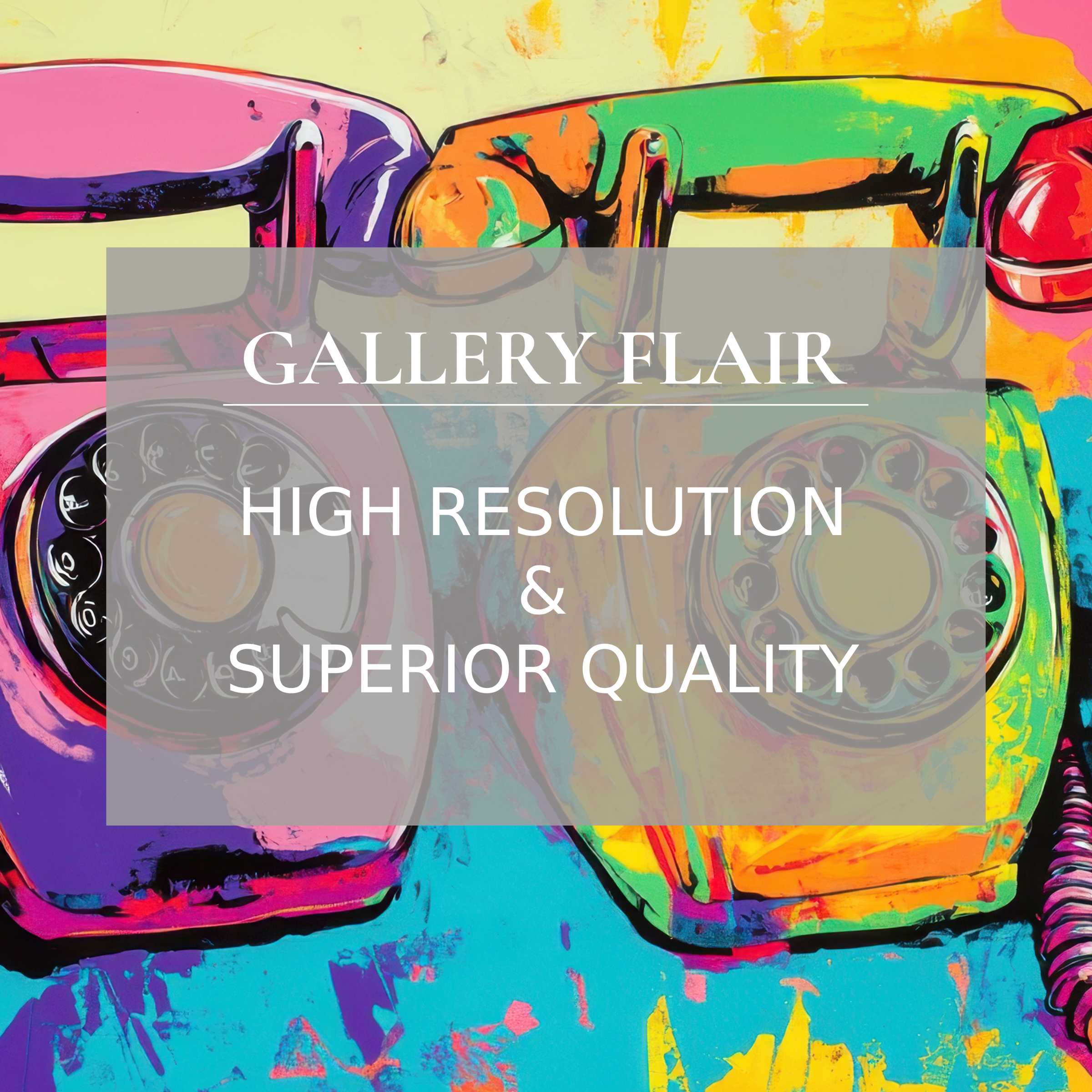 Vibrant retro phone digital download wallpaper for Mac and PC, curated for creative workspace elegance and inspiring mindfulness